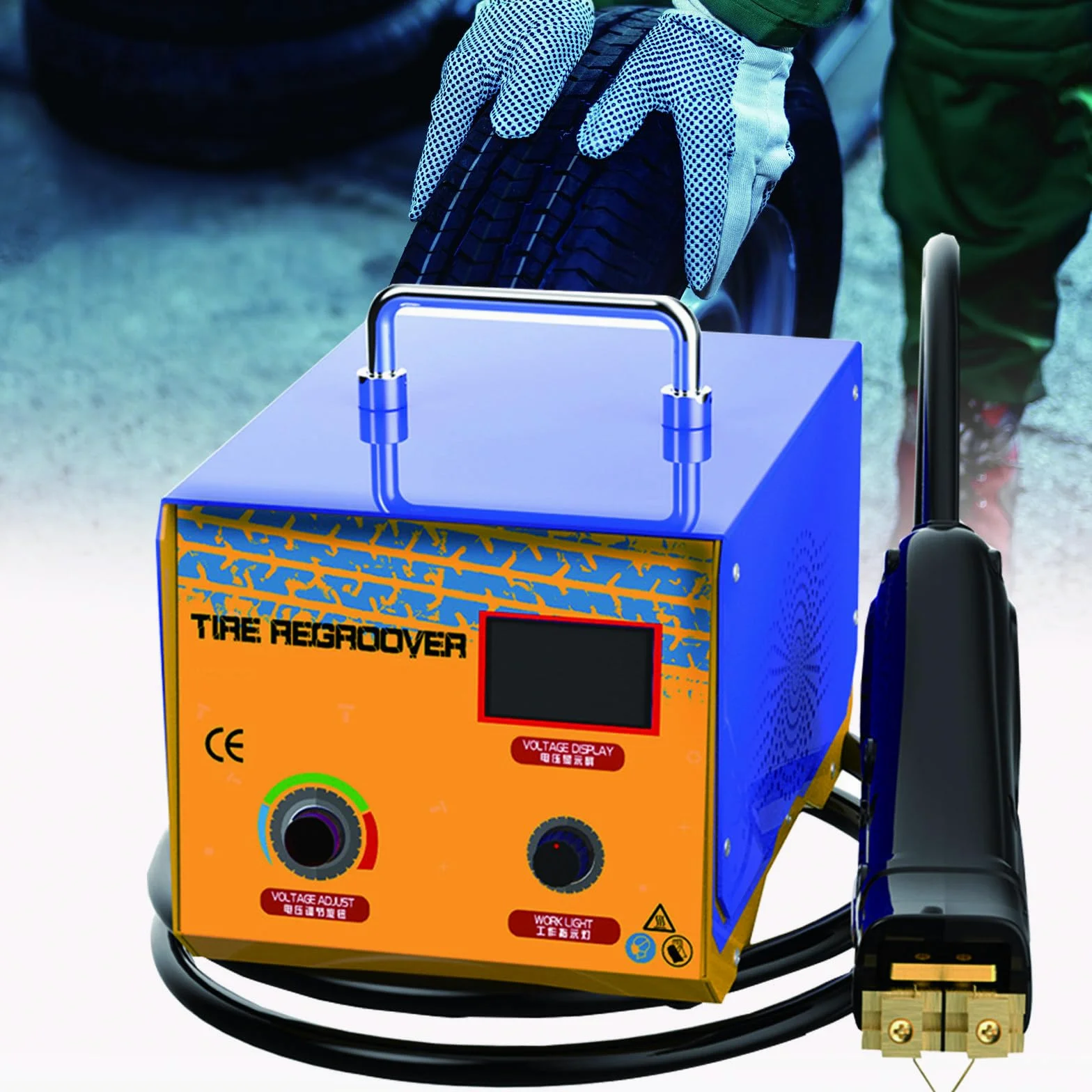 Kit de reparación de neumáticos, máquina de neumáticos para Camiones de 1000 W con Doble Ancho de 3 mm/5 mm 220 V para automóviles y Camiones, renovación de neumáticos Usados.