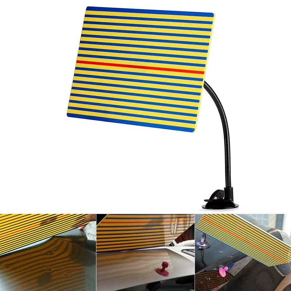 Riloer PDR LED cable plate, herramienta de reparación de abolladura reflector de luz, reparación de abolladura automotriz reflector removal herramienta PDR abolladura line plate