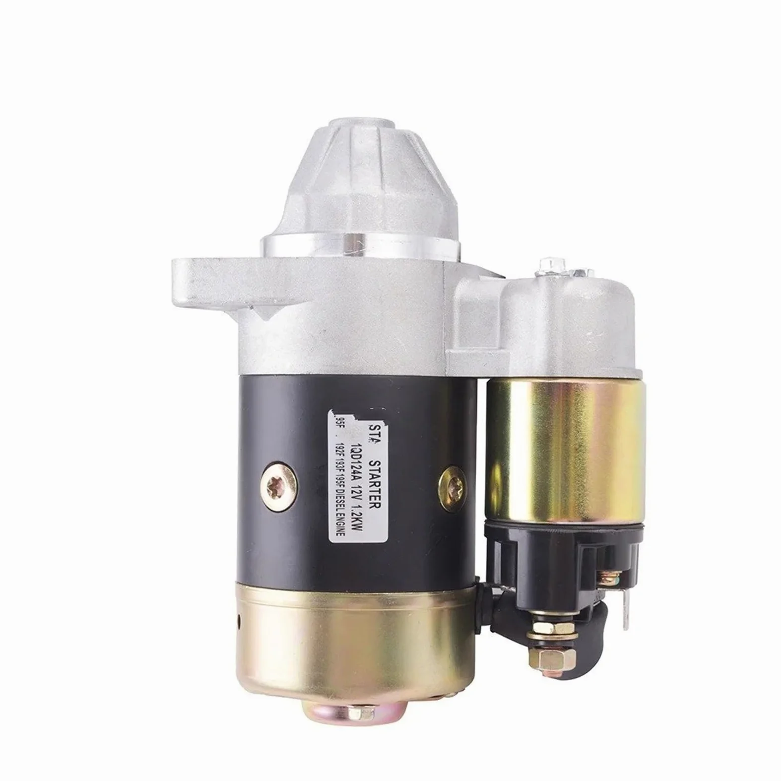 Motor Arranque Motor Arranque para Generador Diésel QD124FS QD124A De 12 V Y 1,2 KW Motor Cobre QD114A. Piezas Generador Arranque Rápido Eléctrico Arranque Motor(QD114 0.8KW)