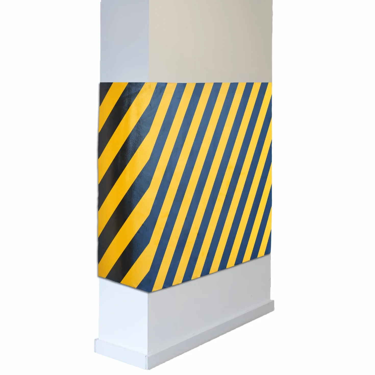 PARKING FACIL | Protector de Columnas de Garaje | Color Amarillo y Negro | Longitud 100 cm| Altura 70 cm | Espesor: 2 cm | Protección para Parking | Fácil Instalación con Autoadhesivo