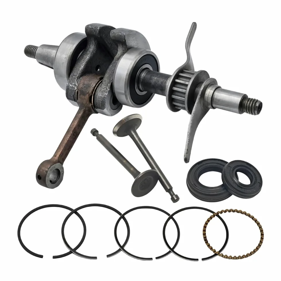 Kit de Juntas de pistón y válvula de Sello de Aceite del cigüeñal, Compatible con GX35, 35 CC, GX 35, Motor pequeño for cortacésped.