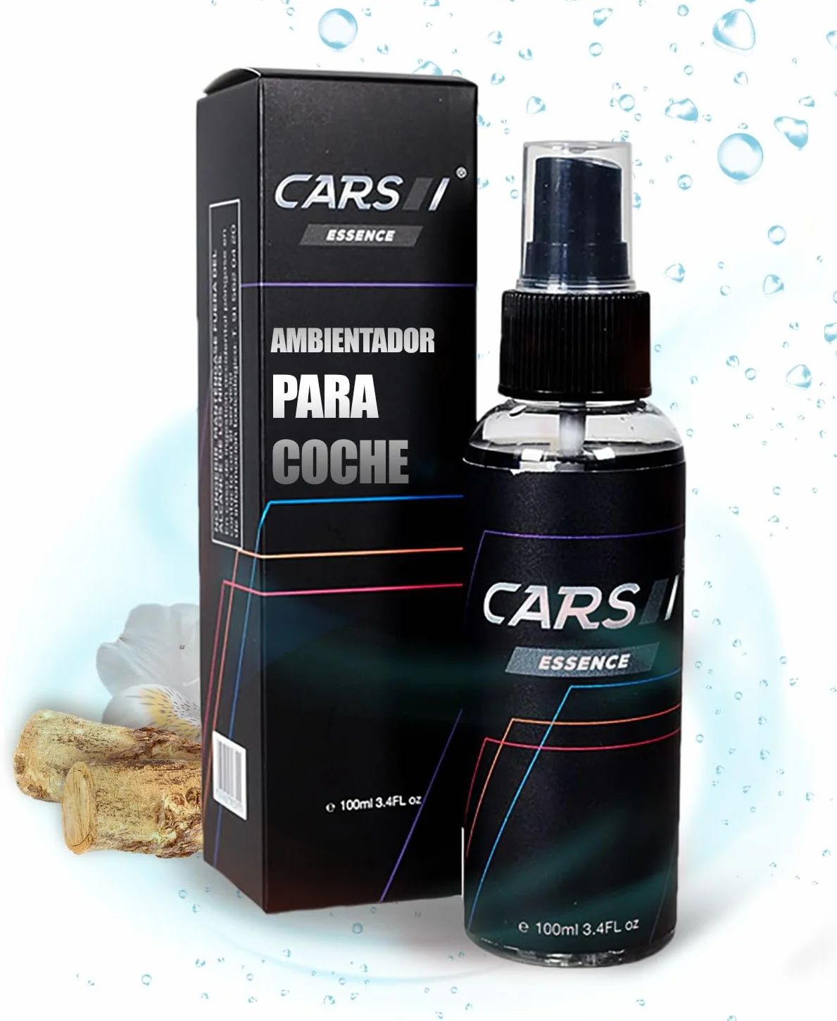 Ambientador para Coche 100ml | Perfume para Vehículos | Tu Coche con Olor Fresco y Duradero | Neutraliza y Elimina los olores