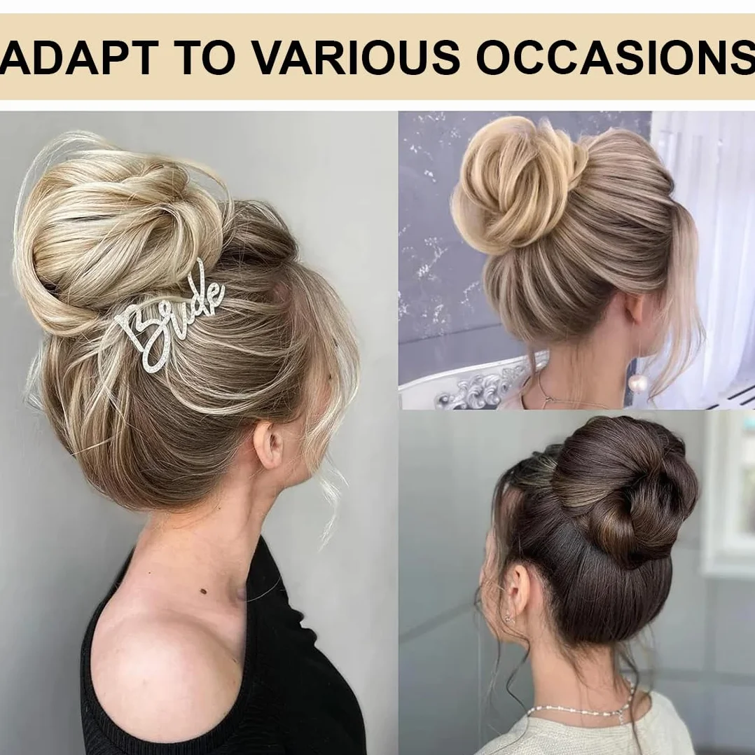 Magic Espuma Esponja Moño Pelo, Conjunto de Donas para Cabello, Twist Curler Donut