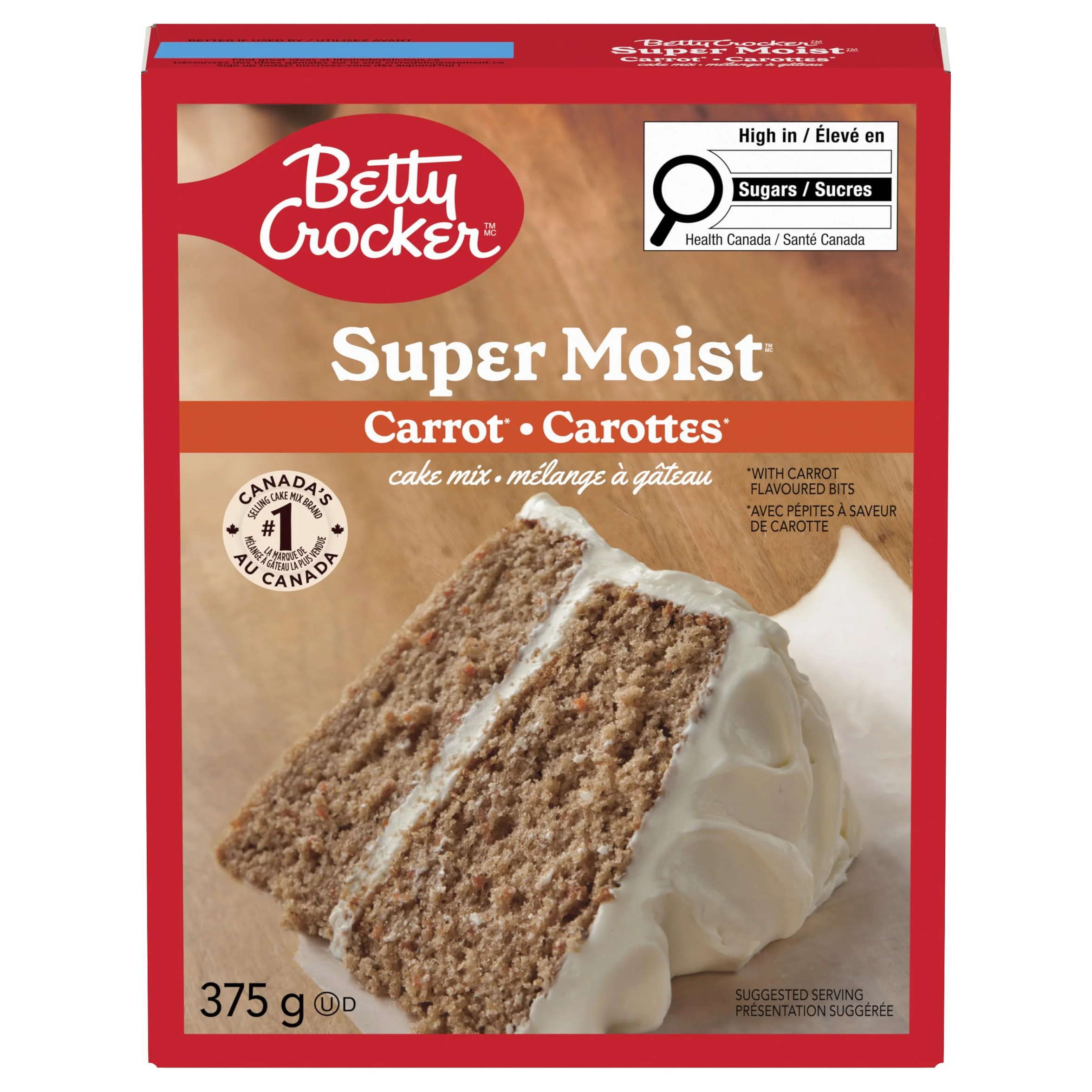 Betty Crocker Mezcla para Tartas Zanahoria Súper Húmeda 375g