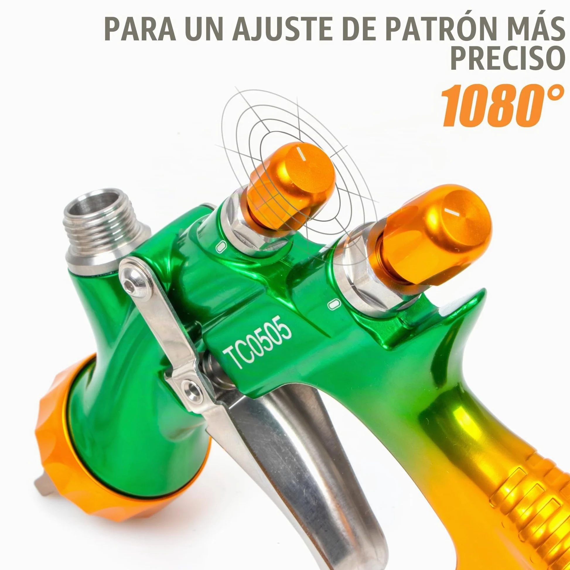 BEETRO Pistola de Pintura HVLP Profesional para Automóviles, 280-320mm Ancho Patrón de Pulverización, 1.3/1.4mm Boquilla, 600ml Capacidad 14CFM 29-32psi
