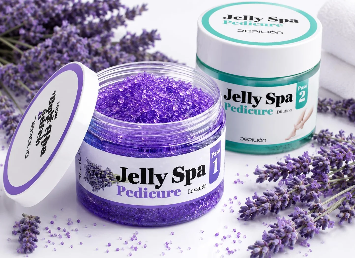 Depilion Pack Jelly Spa Pedicure Lavanda 350g 650g