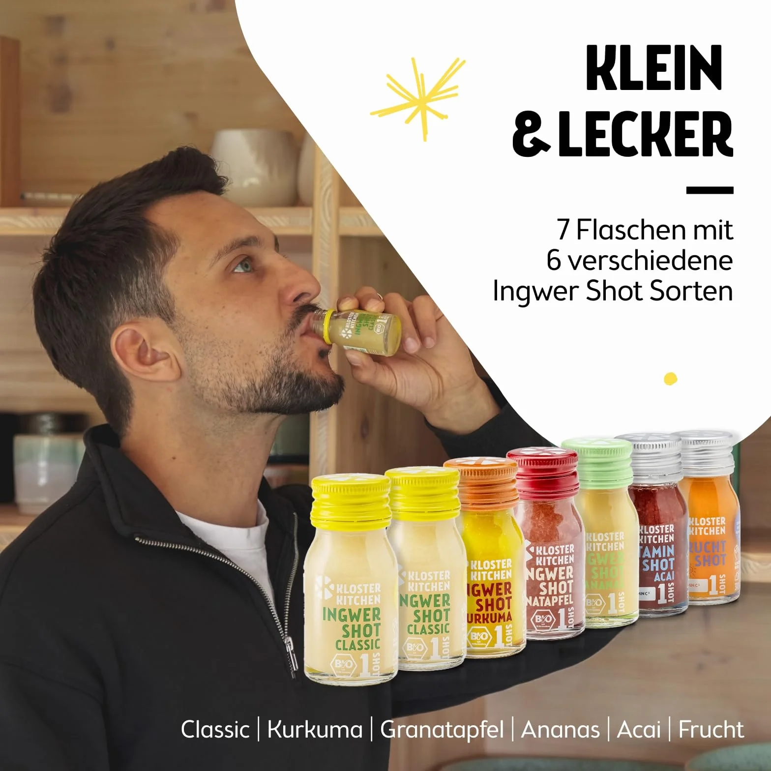 Calendario de Adviento Kloster Kitchen Jengibre Orgánico 7 Botellas 30 ml