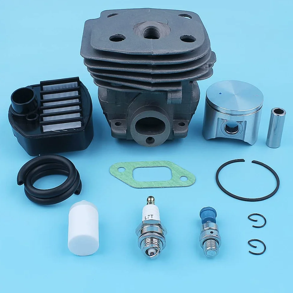 Kit de línea de Gas de Filtro de Combustible de Aire de pistón de Cilindro for Motosierra Jon-se-Red CS 2159 CS 2156 CS2159 CS2156 EPA 47mm Puerto de Gran diámetro Piezas de Repuesto
