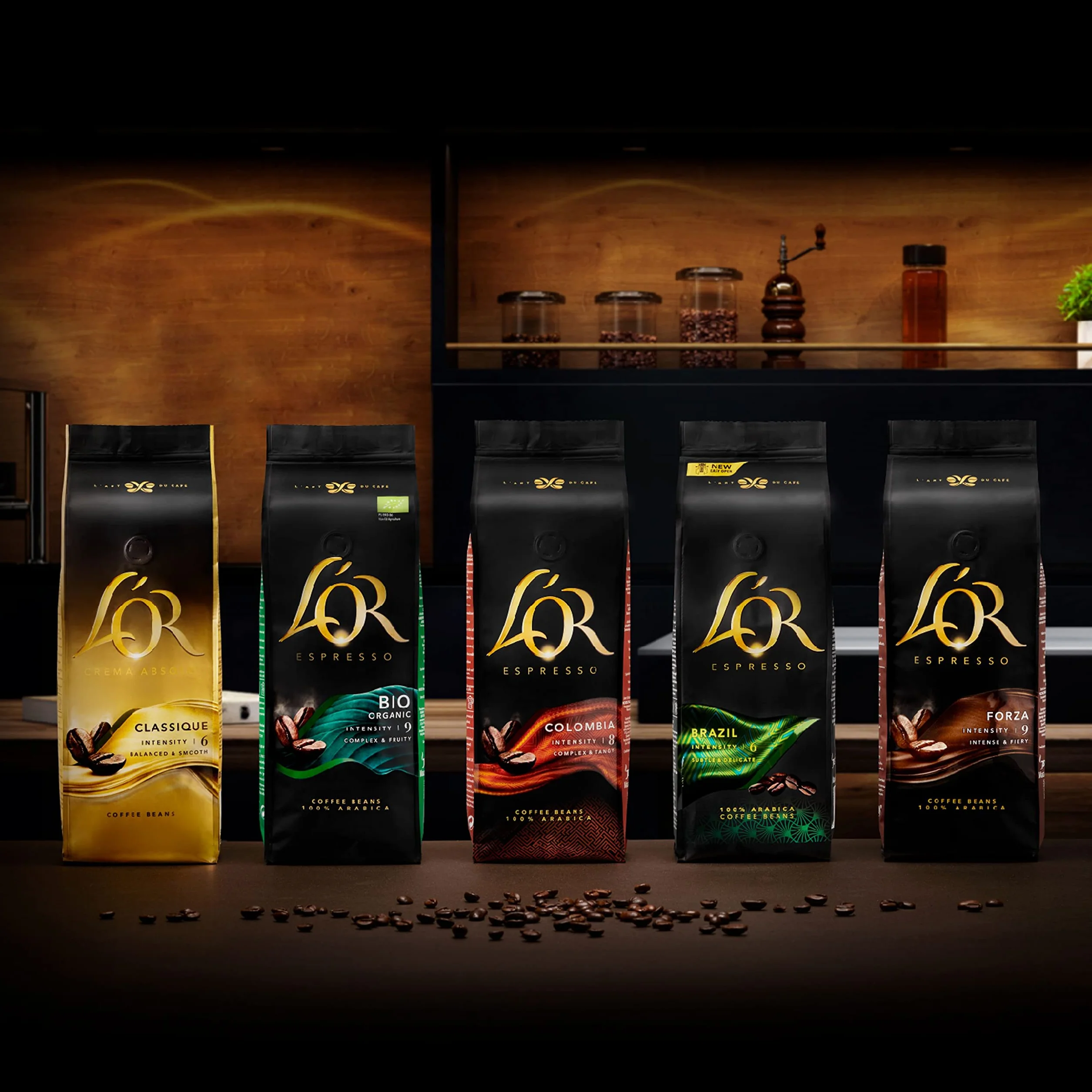 L'OR Café Grano Colombia 100% Arábica Intensidad 8 500g