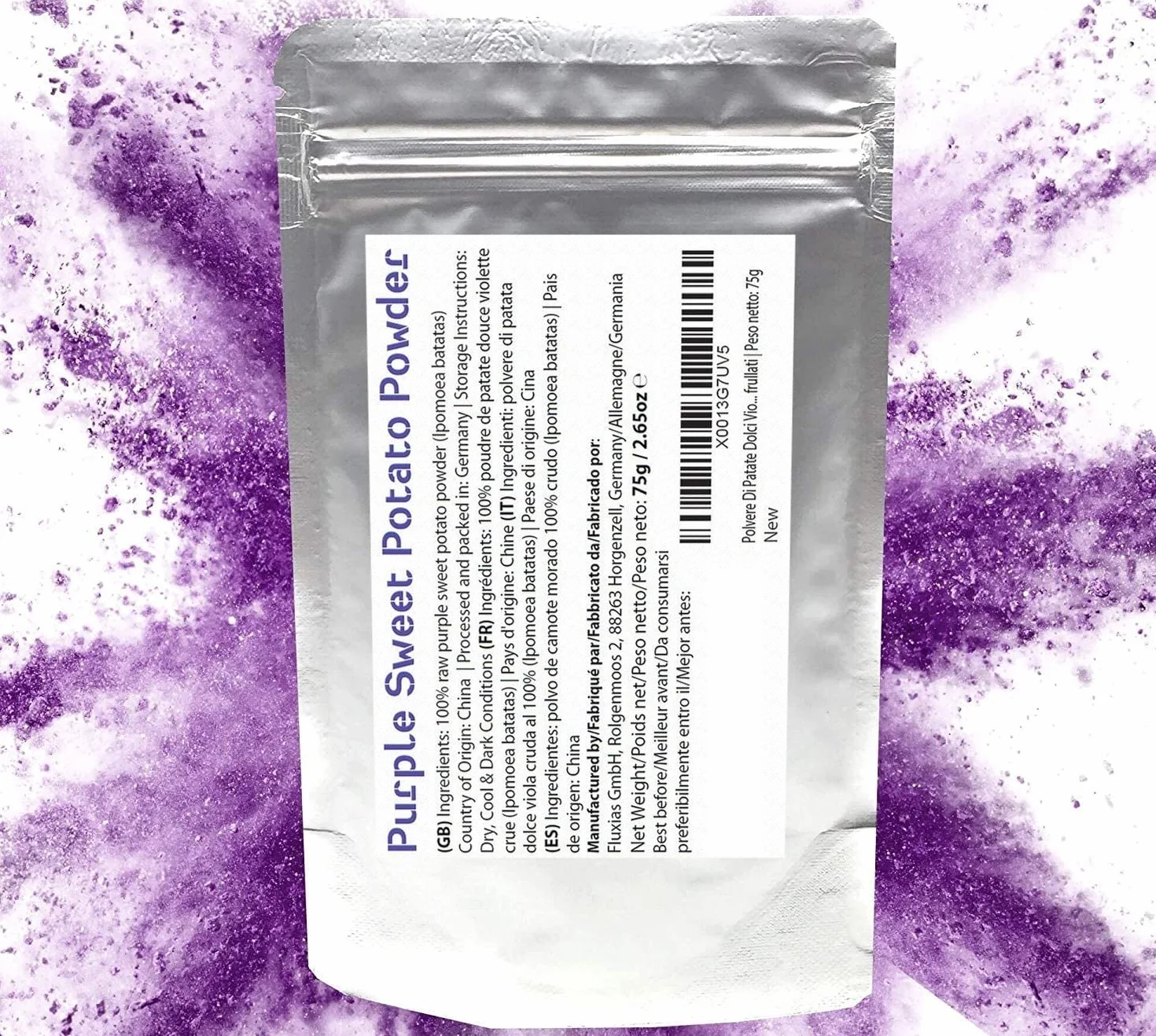 Polvo De Camote Morado - 100% Natural - 75g