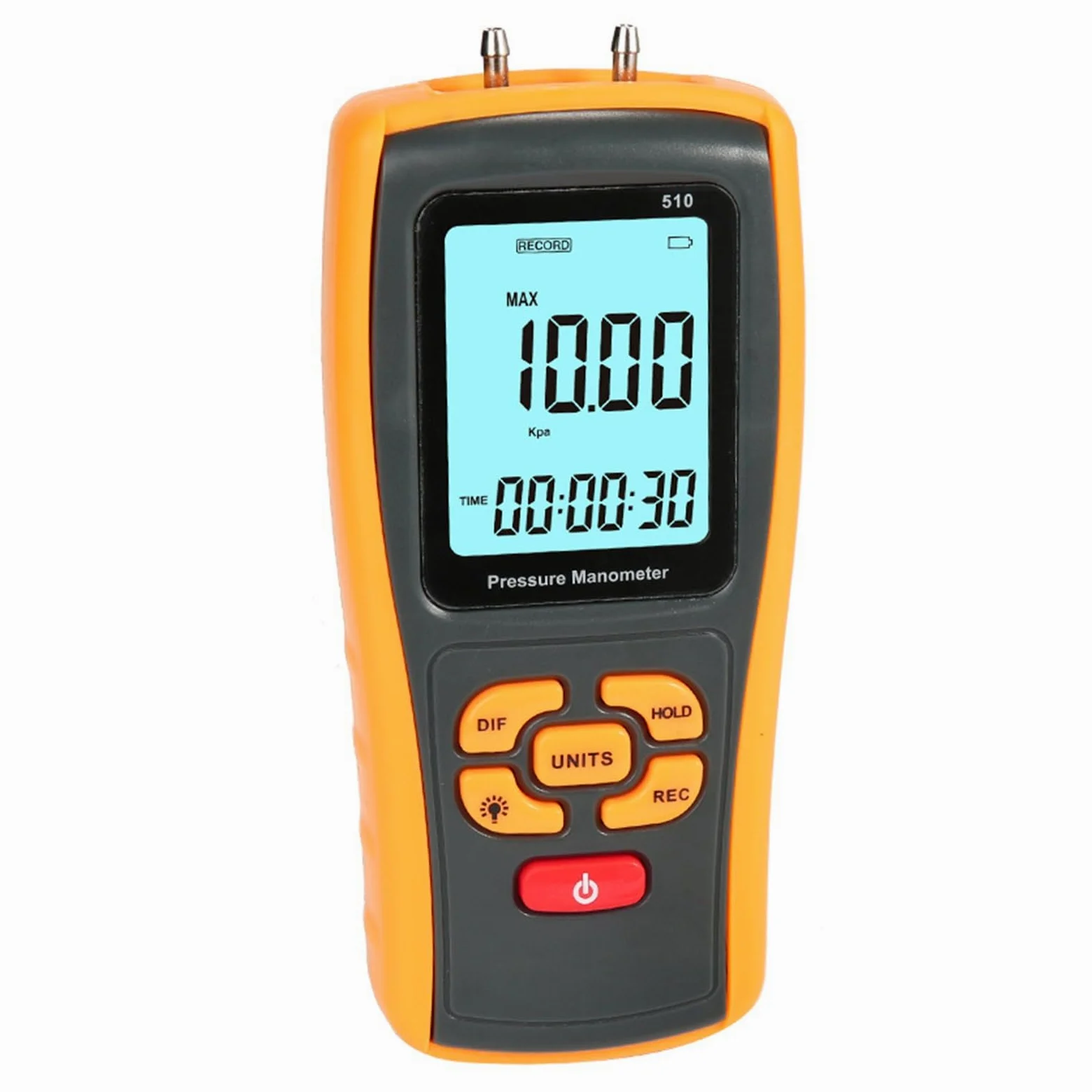 Medidores de presión digitales de precisión, multifunción, con pantalla LCD, para uso en laboratorio y HVAC, manómetro digital de mano