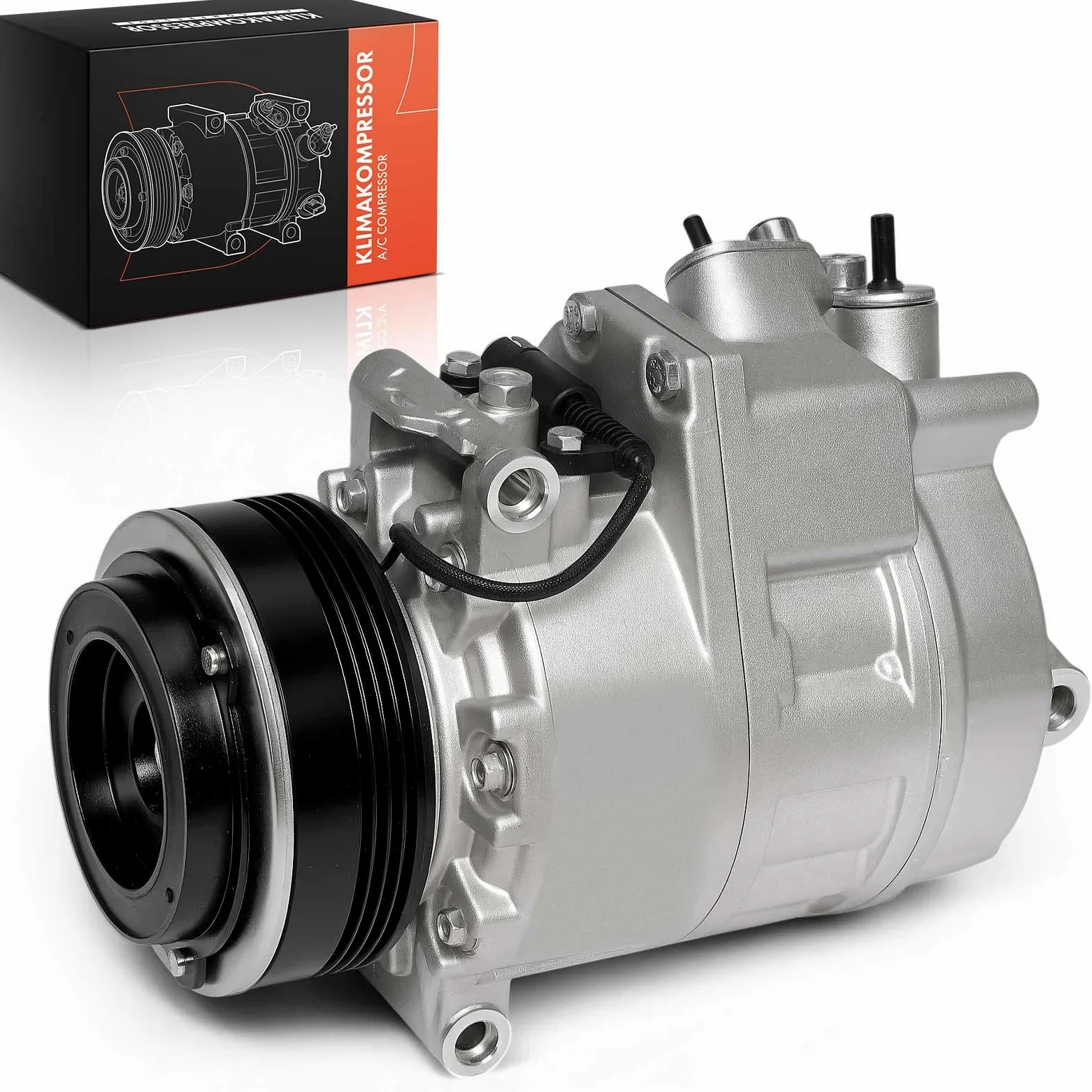 Frankberg Compresor de aire acondicionado, a gasolina, 98442 | con embrague; Compatible con: X5 E53