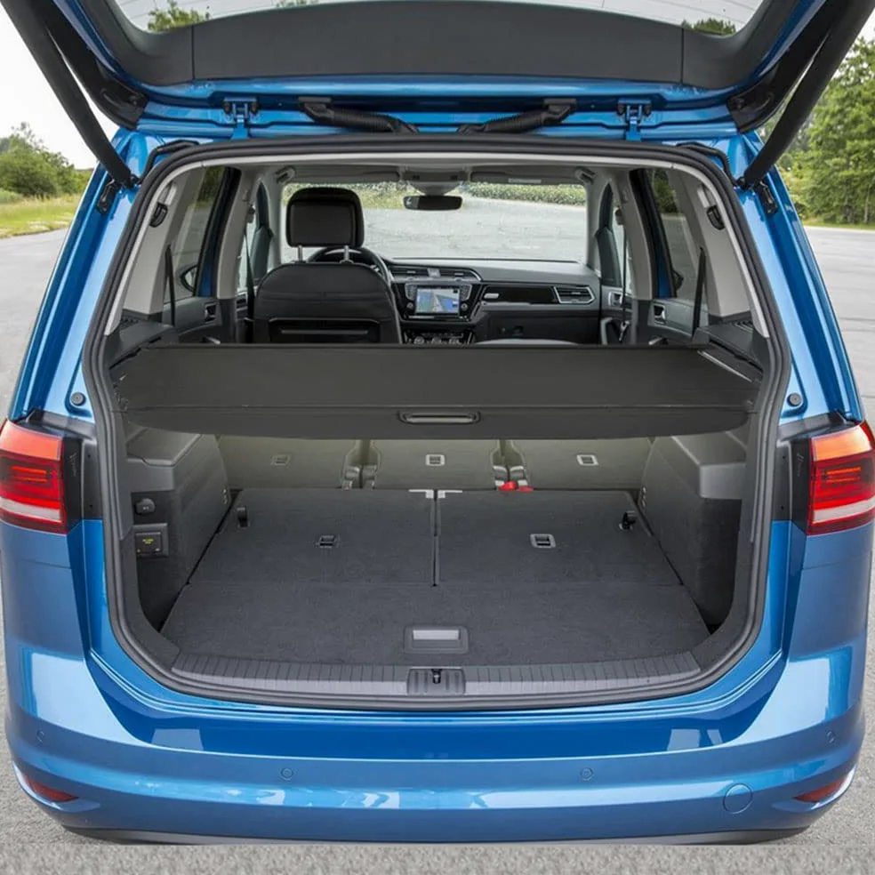 Coche Maletero Cubierta de Retráctil Carga, para Volkswagen VW TOURAN 2021 2016 2017 2018 2019 2020 Privacidad Cargo Protectora Cubierta Estantes Accesorios