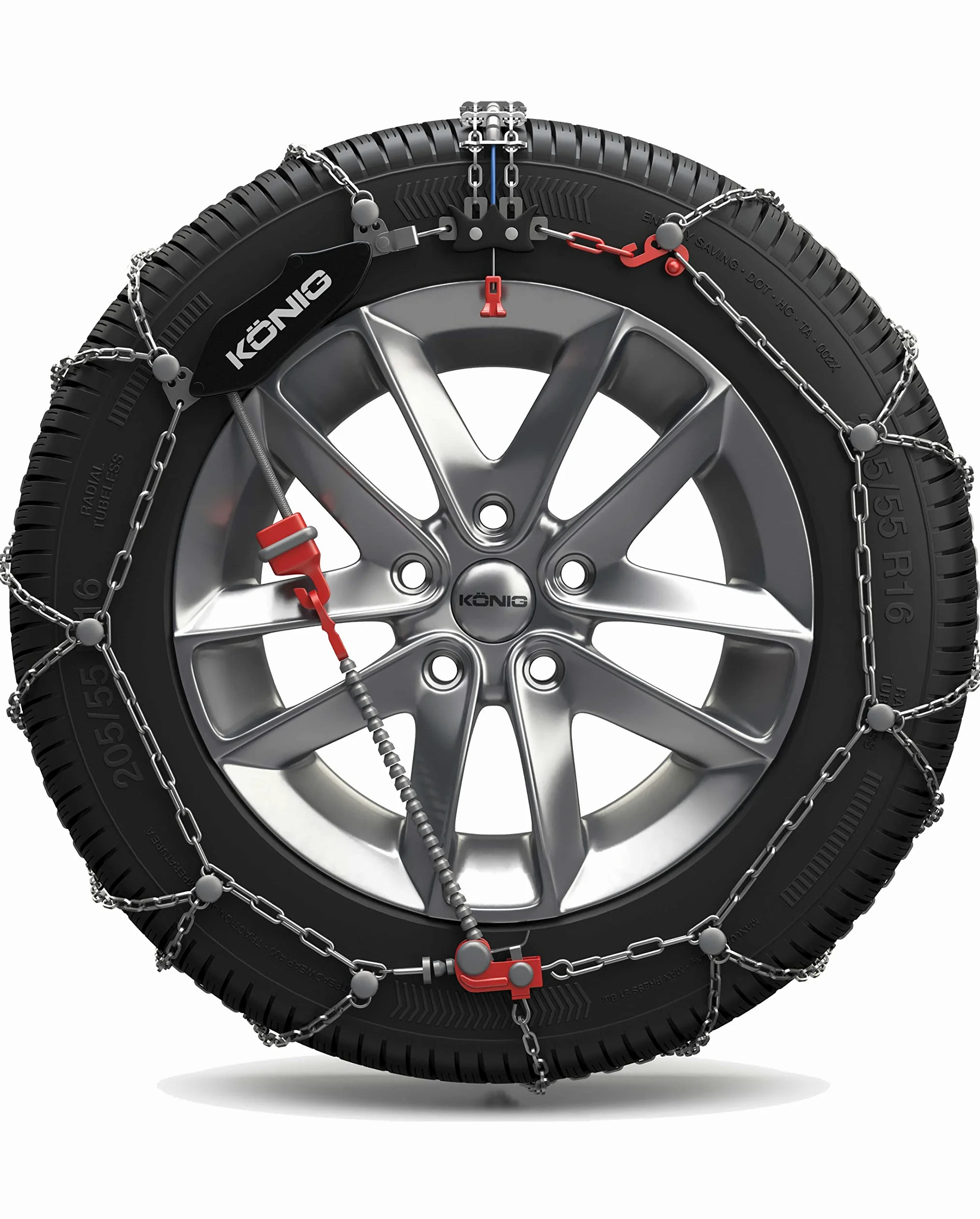 KÖNIG CS-9 103 - Cadenas para la nieve, 2 piezas