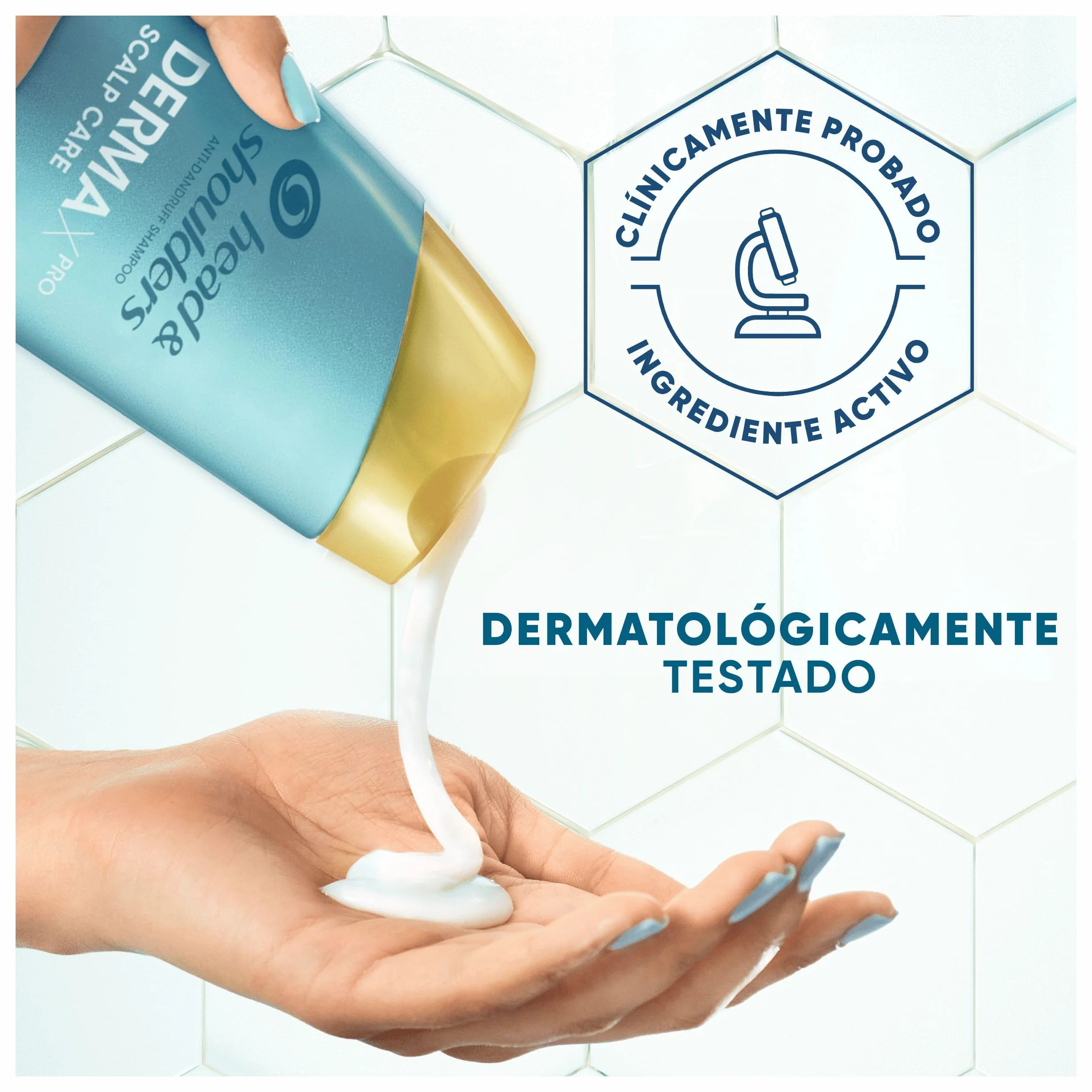 H&S DermaXPro Hidratante Champú Anticaspa 300ml + Acondicionador 220ml + Tratamiento 145ml