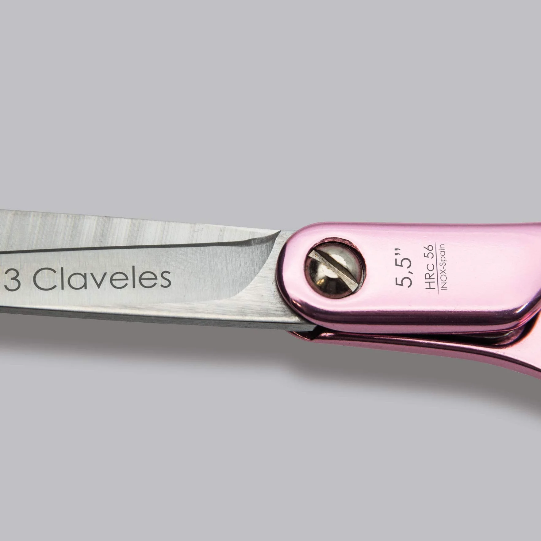 3 Claveles Duraluminio Tijera de peluquería de corte rosa 5.5"