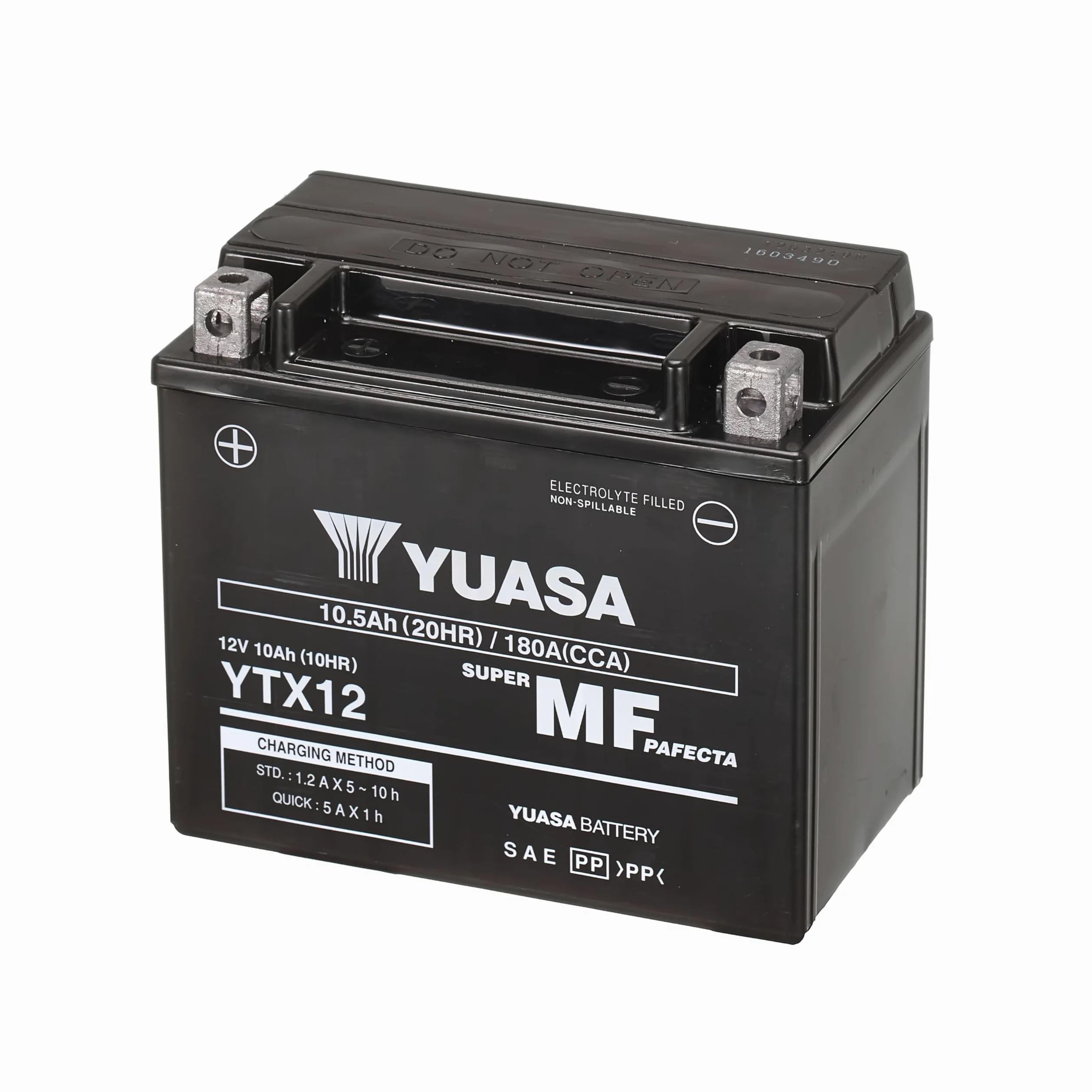 Yuasa YTX12 Batería de moto AGM VRLA 12V 180 CCA