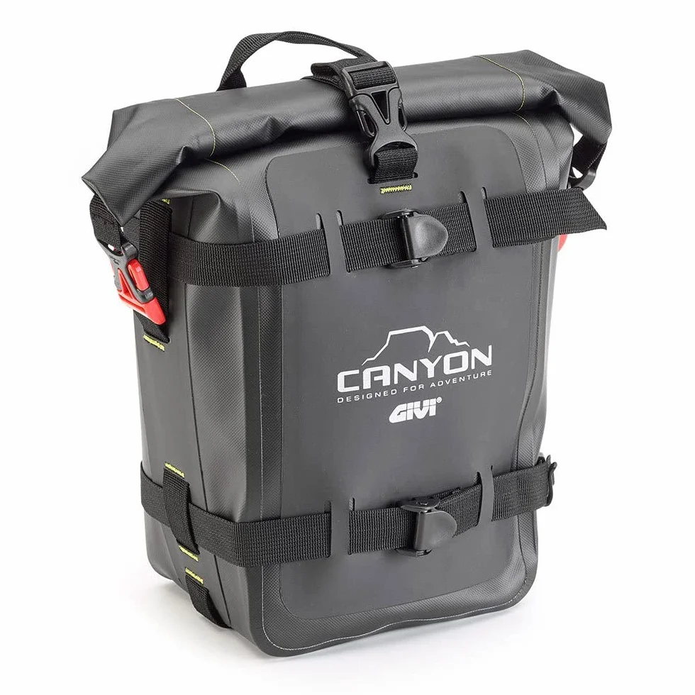 Givi Gravel-T Range Canyon GRT722 - Bolsa de Carga Resistente al Agua, 8 L, Color Negro