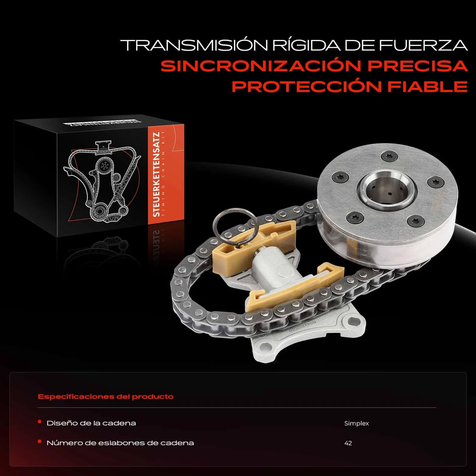 Frankberg Kit de cadena de distribución 06D109229AS1 | Compatible con: Altea XL 5P5 5P8, T.o.u.r.a.n 1T1 1T2, Golf Plus 521 5M1, O.c.t.a.v.i.a II 1Z3, TT 8J3