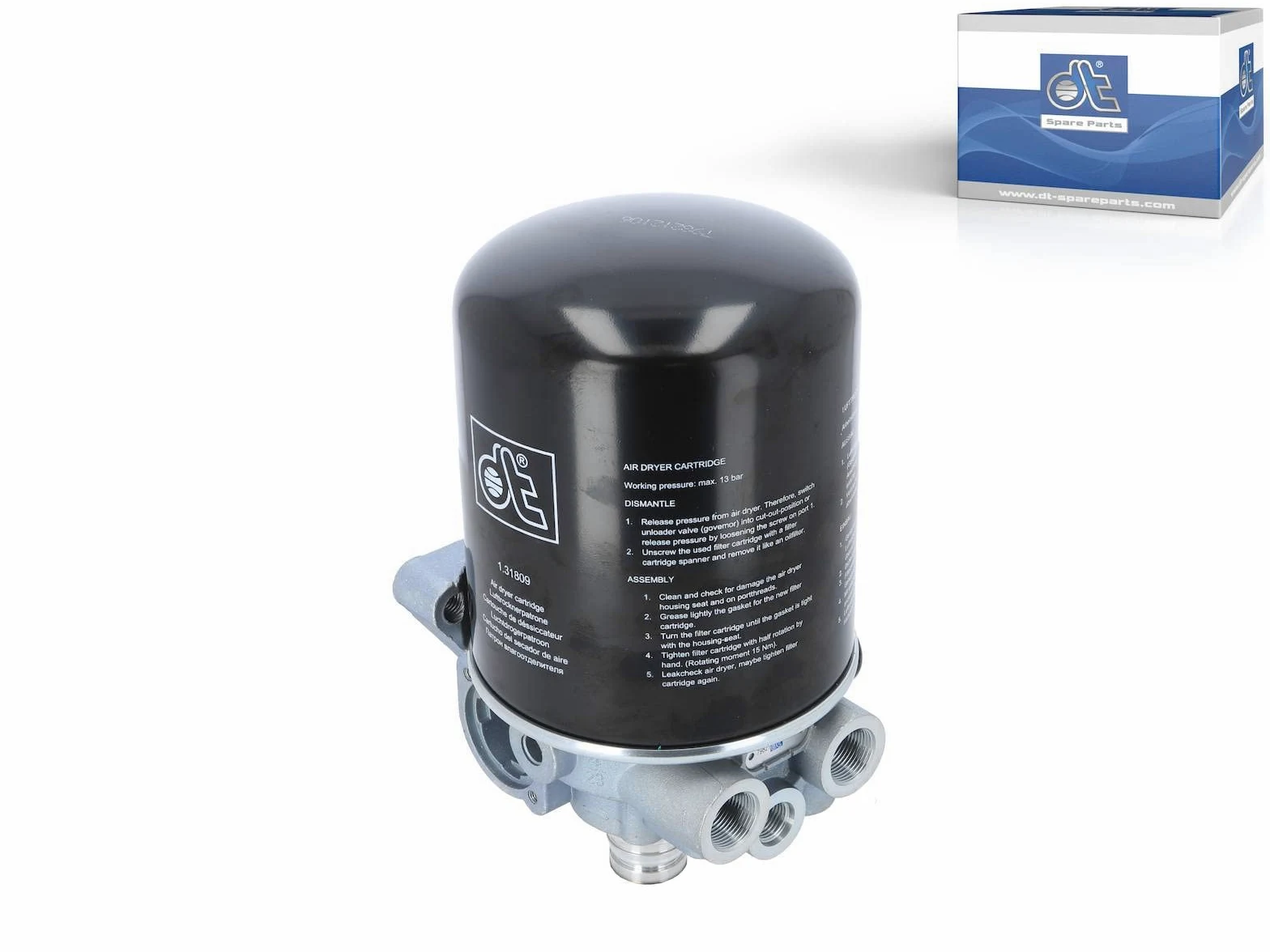 DT Spare Parts 3.71002 Secador de aire sistema de aire comprimido