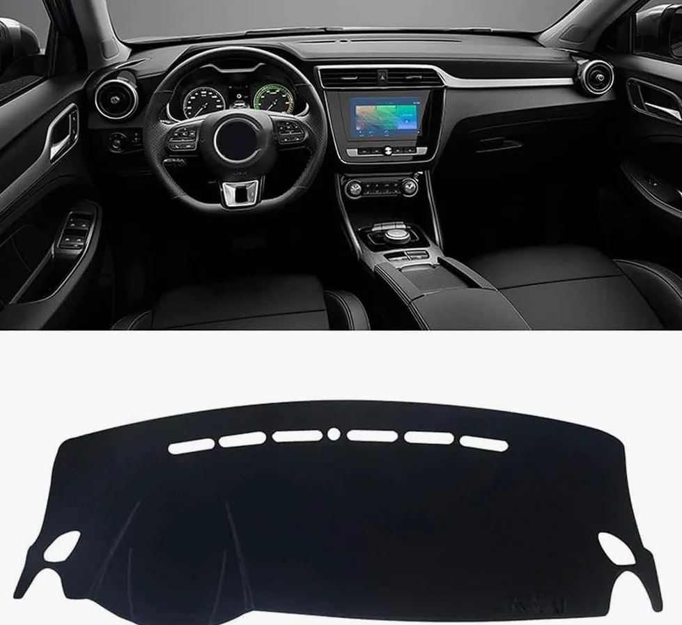 Alfombrilla Protectora para Salpicadero De Coche para M-G ZS EV 2017-2022 LHD,Alfombrilla Anti-UV para Salpicadero Protector Antideslizante,Interiores para Consola Central