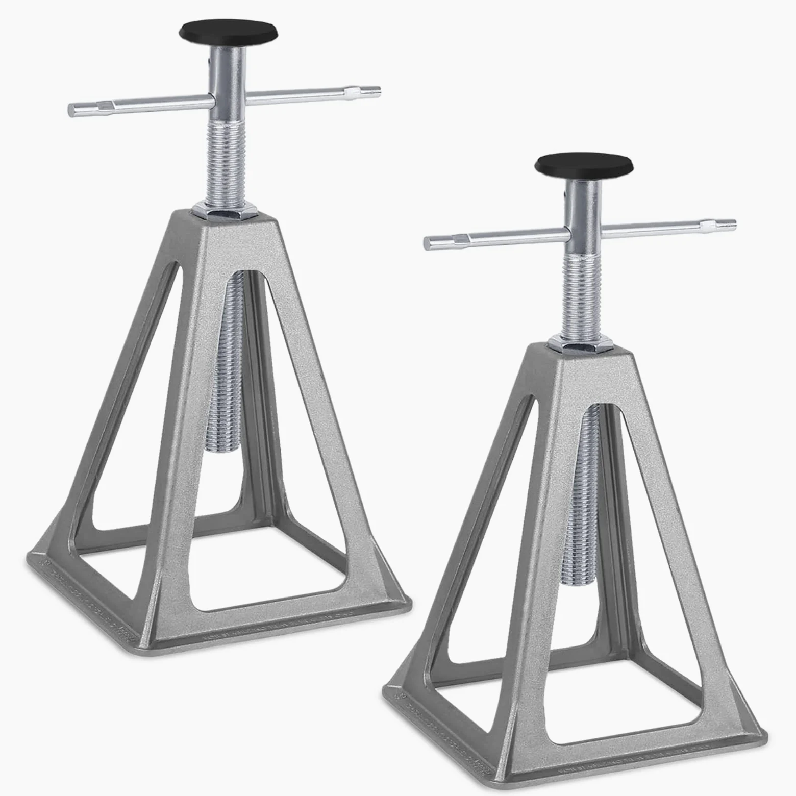 Soportes de altura regulables, 2 unidades para caravanas, soportes de aluminio, soportes, 1000 kg por pieza, soportes para caravanas
