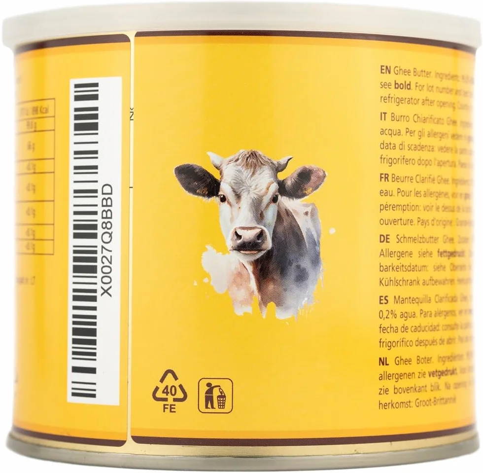 Mantequilla de Ghee Grocer Planet 500g Clarificada Natural Ayurvédico