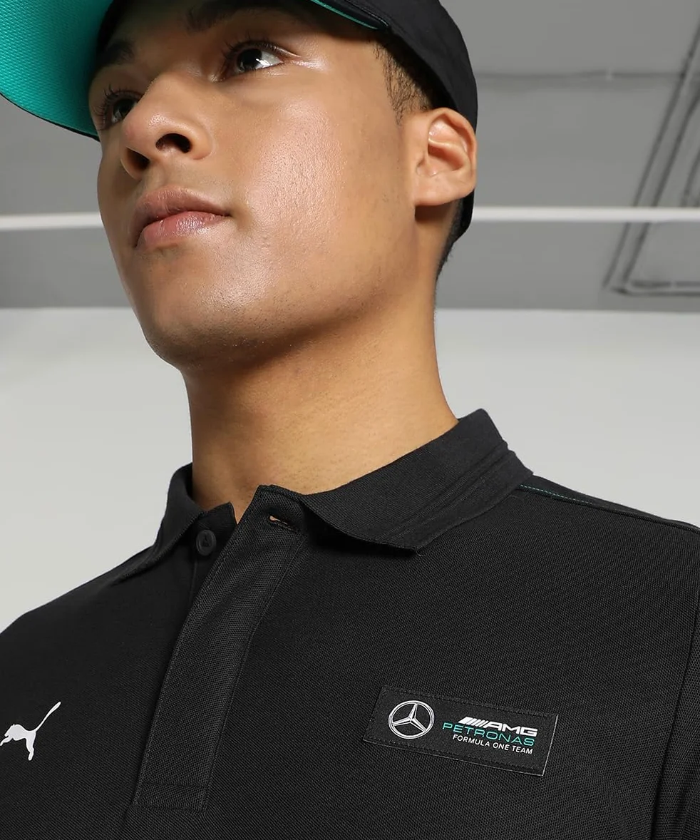 PUMA Mercedes-AMG Petronas Polo de automovilismo Hombre Negro