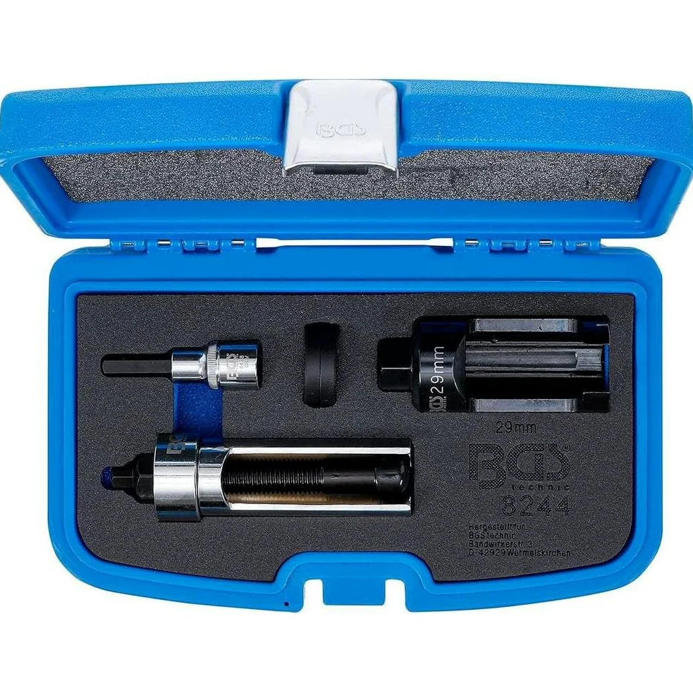 Extractor de inyectores 4 piezas para motores CDI Mercedes-Benz - Herramienta precisa y duradera, acero - D-Work