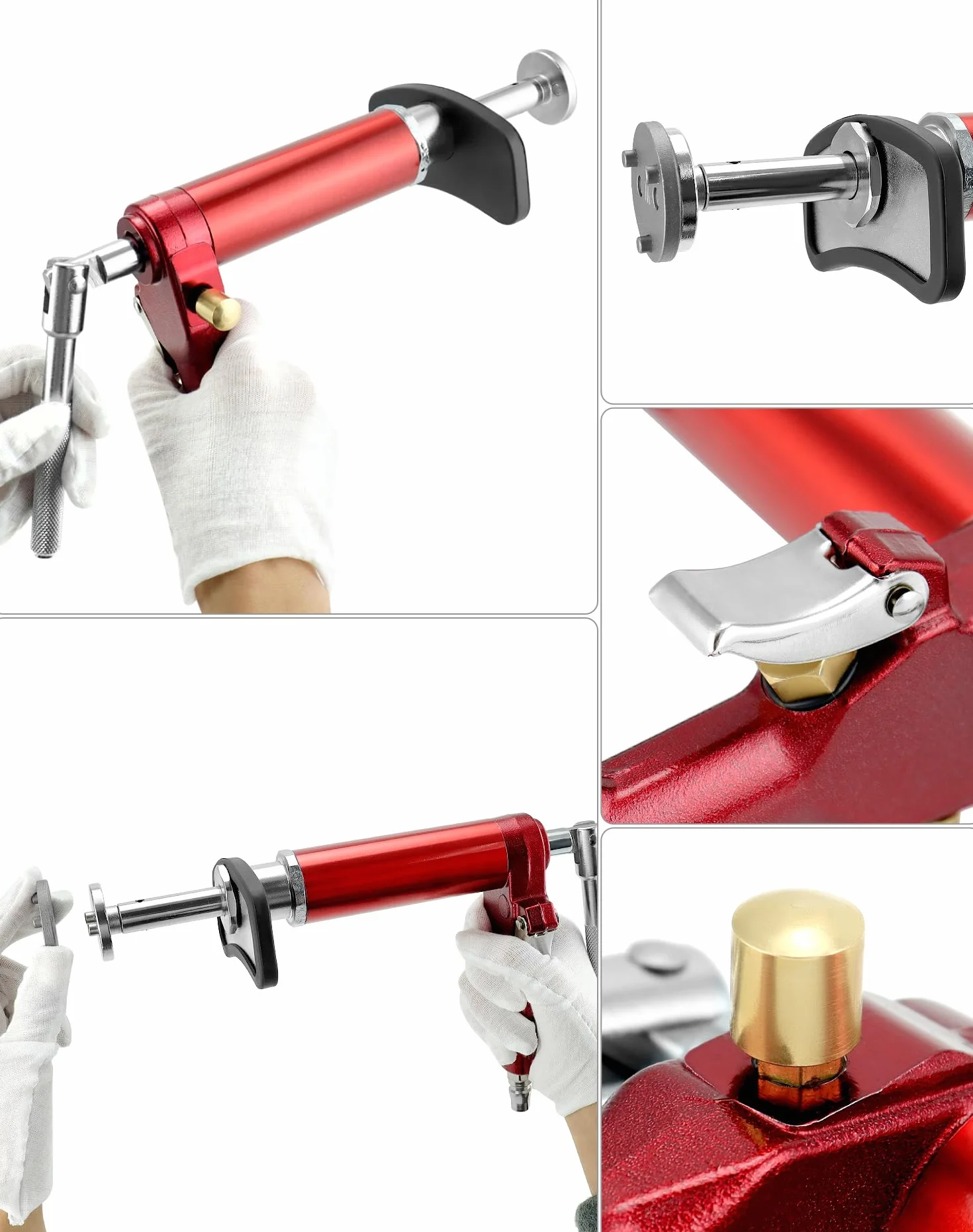 QWORK® 24 Piezas Juego de restablecimiento de pistón de Freno neumático, con Estuche, Adecuado para la mayoría de los automóviles