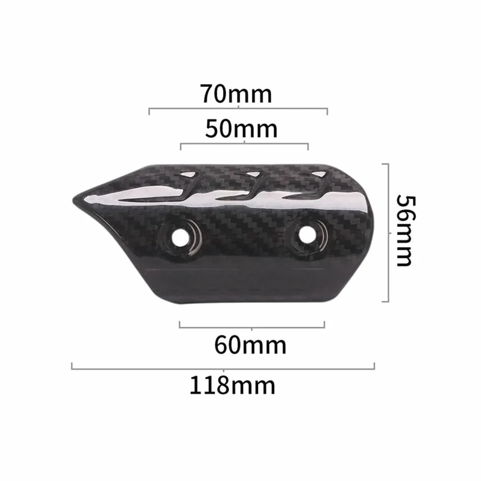 Deflectores Calor Escape Cubierta De Protección Térmica para Tubo Escape Motocicleta Universal Aislamiento Térmico Protector Silenciador Antiescaldaduras De 38mm A 45mm