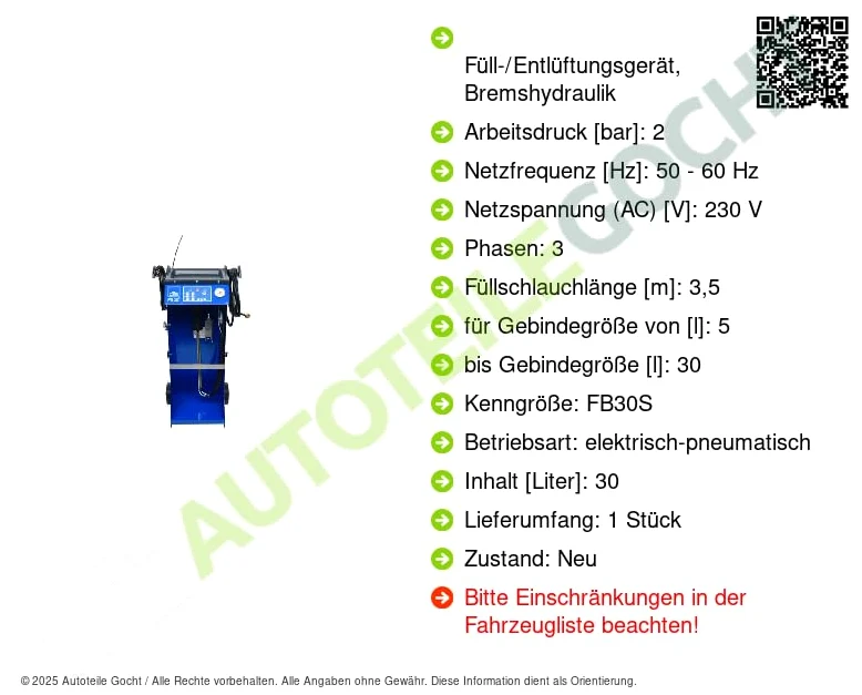 Ate 03. 9302-3015. 4 - Máquina de llenado/purga, hidráulico de freno