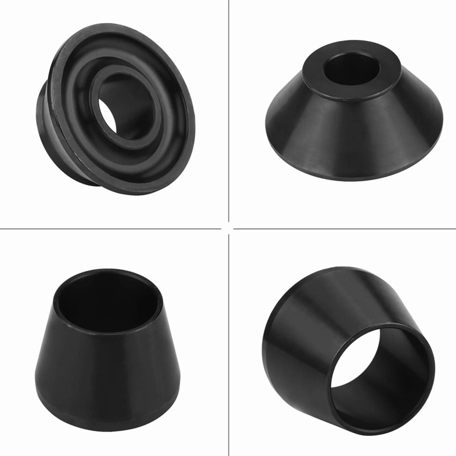 Conos Adaptadores de Equilibrador de Rueda Premium, Duraderos para Eje de 40mm, Aptos para Coche SUV con Orificios de Cubo de 1,77 "a 5,39", 4 Uds.
