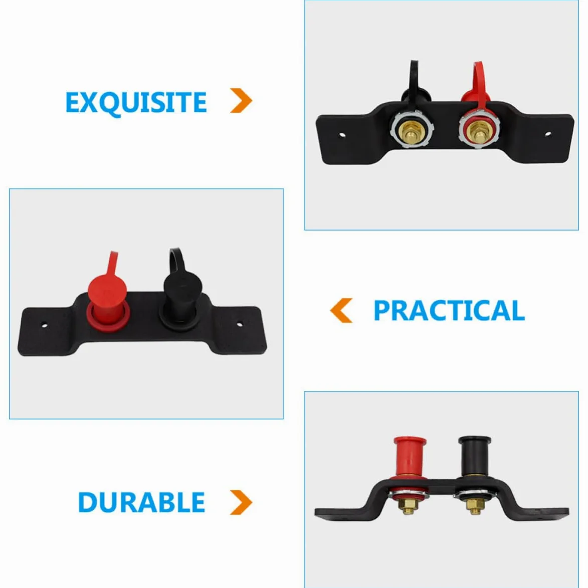 POPETPOP Cable de Arranque para Batería Utv Can-am Cable de Alta Tensión Terminales Resistentes Kit para Carga Rápida Compatible con Maverick y Plazas