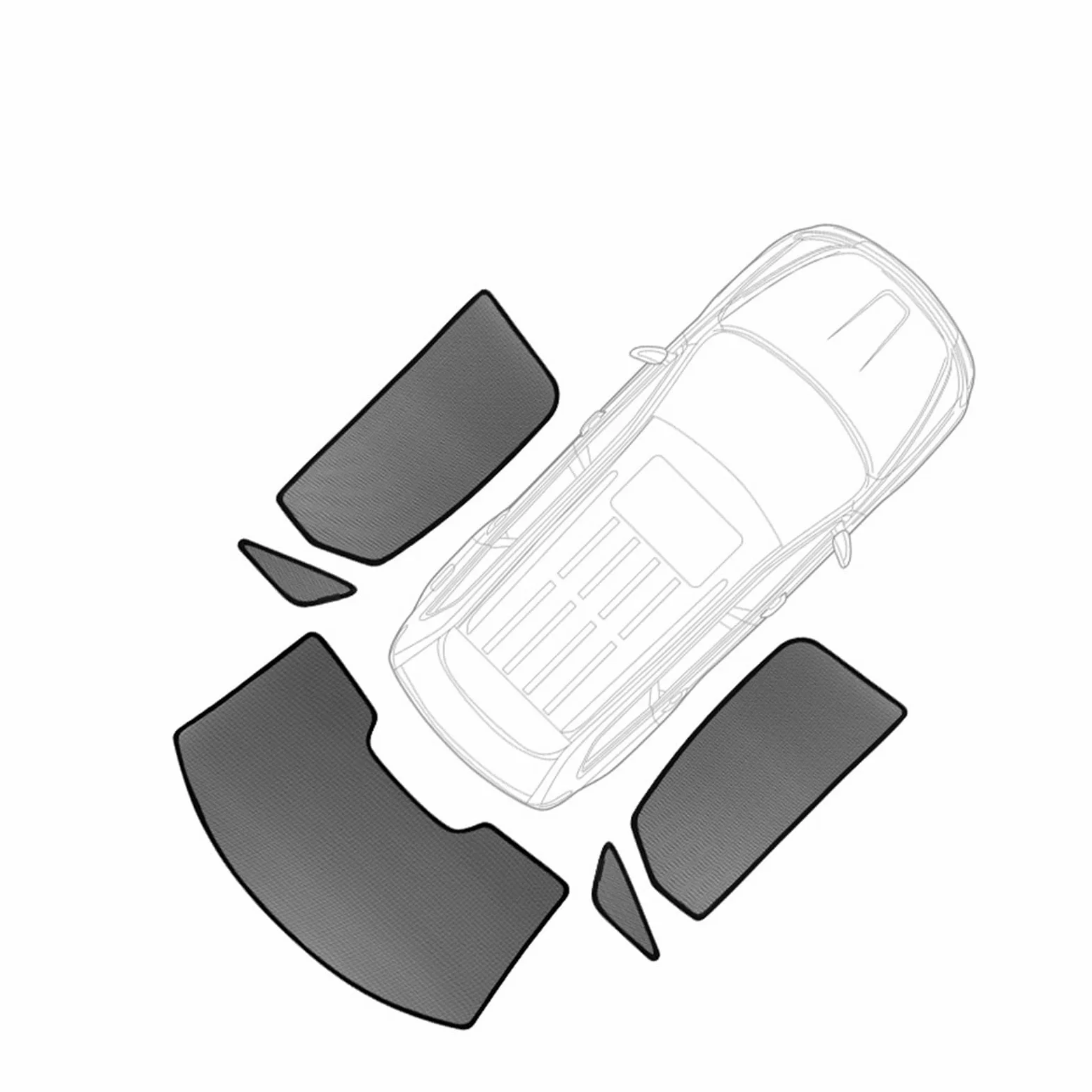 Protector para Parabrisas Coche para Citroen para Grand para C4 7 Asientos 13-23 Cortina Coche Cubiertas Parasol para Ventana Parasol Magnético Visera Solar Parasol Coche