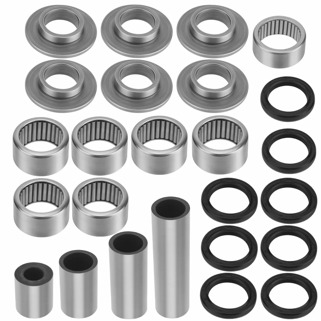 Kit de rodamientos y retenes del sistema de bieletas del basculante apto para Kawa-saki Arctic Cat ATV KFX400 DVX 400 2003-2008 92046-S018 3406-096