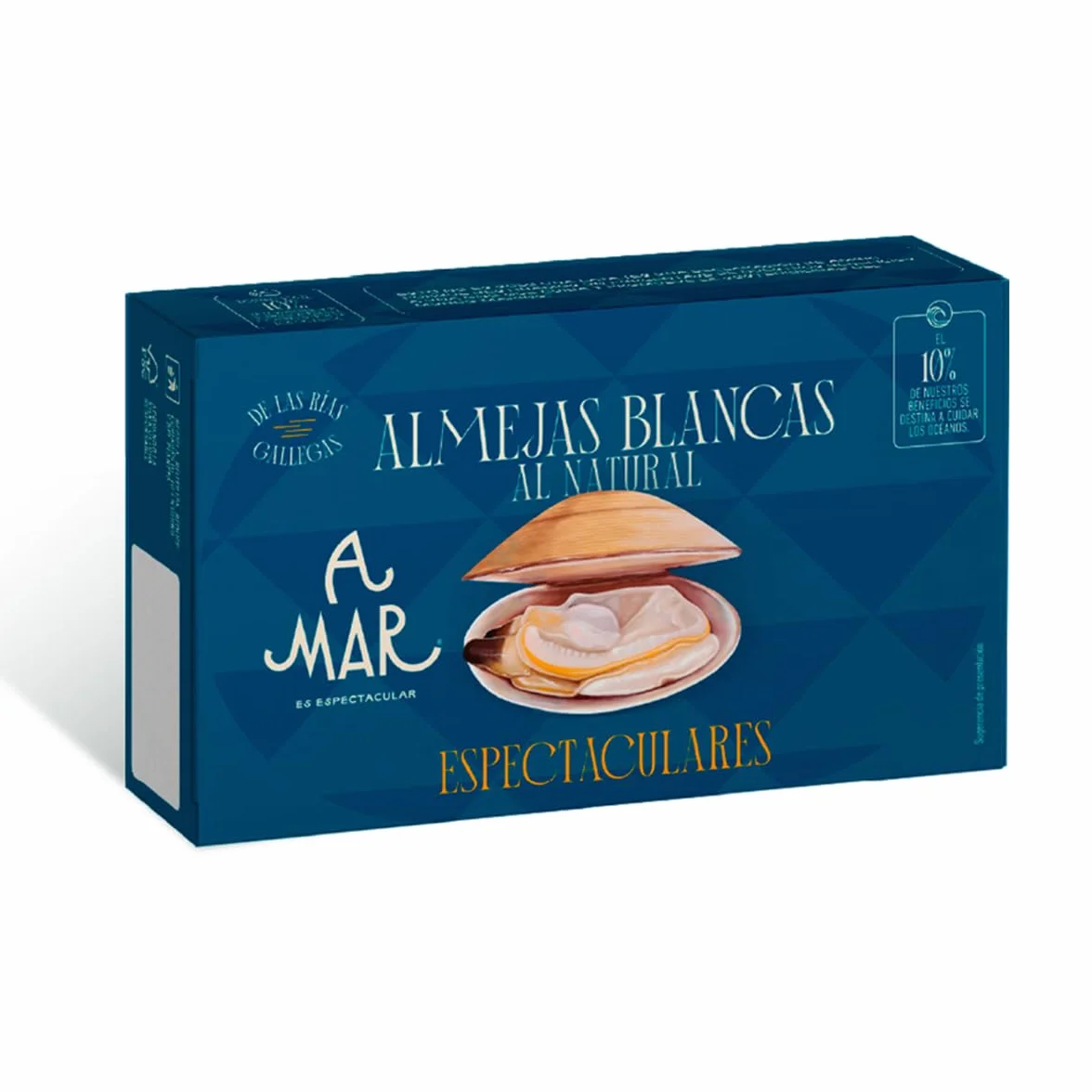 Almejas Blancas al Natural A Mar Espectacular Pack de 5 Latas Conservas Gourmet