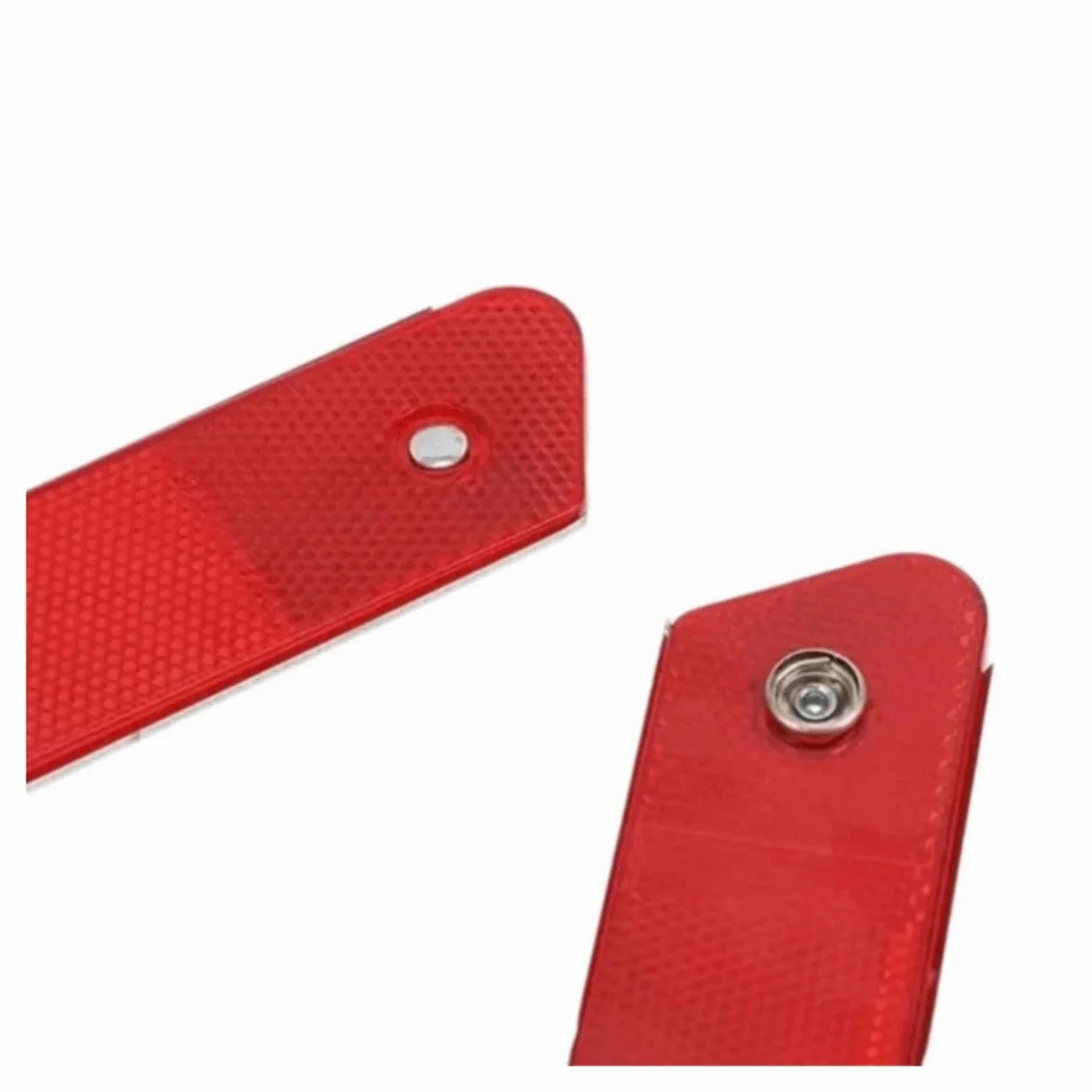 Triángulo Reflectante de Advertencia Emergencia, Soporte Metal, señal Parada plegada, triángulo, Juego 2 uds. Plegable para Advertencia