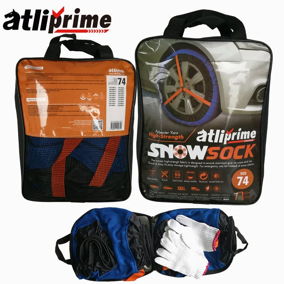Cadena de nieve de tela para neumáticos, para SUV, 4 x 4 y camiones ligeros (KD451)