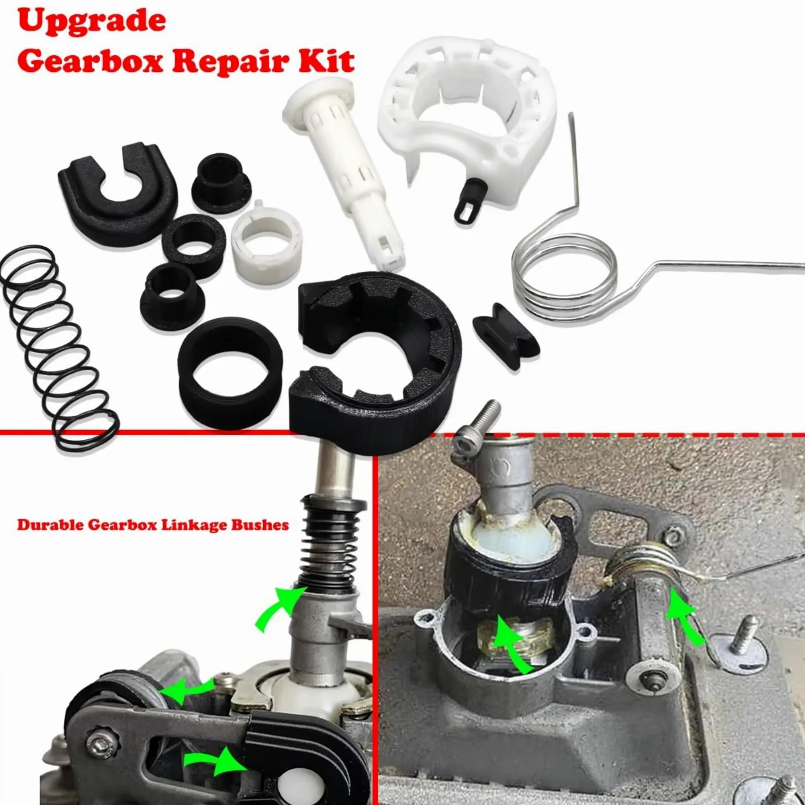 Kit Reparación Caja Cambios Varilla Conexión Casquillo Pivotante Palanca Cambio Manual Carcasa, Para VW Para S&haran 2001-2010 Transmisión Buje Varillaje Cambio