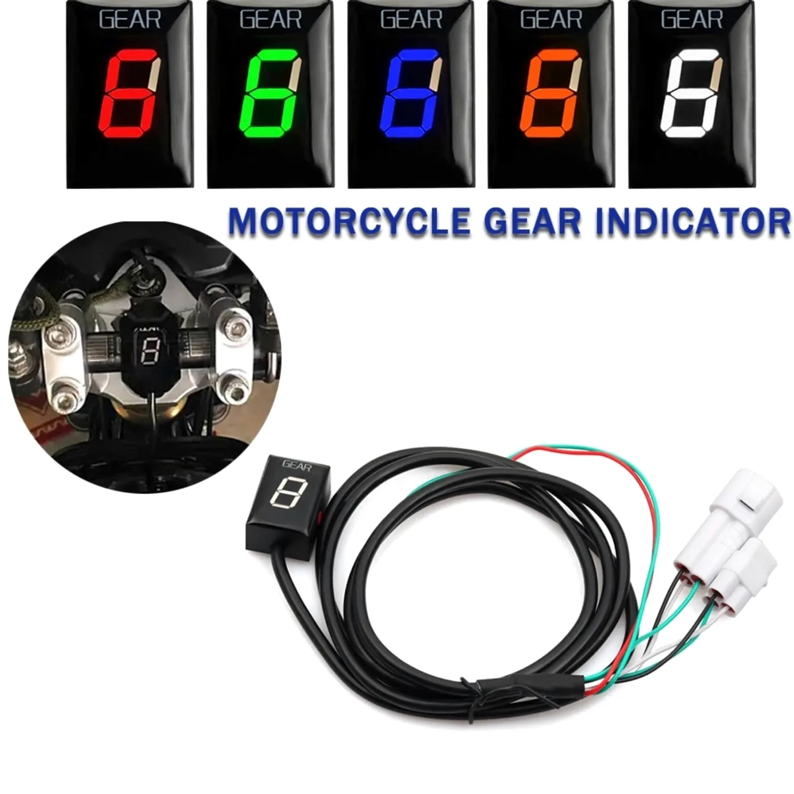Indicador Marchas Moto Compatible Con Yamaha Para FZ6 1998-2012 Para TDM900 2002-2013 Para FZ8 2010-2015 Para Bolt 2013-2016 Motocicleta 1-6 Para Indicador De Velocidad De Marcha