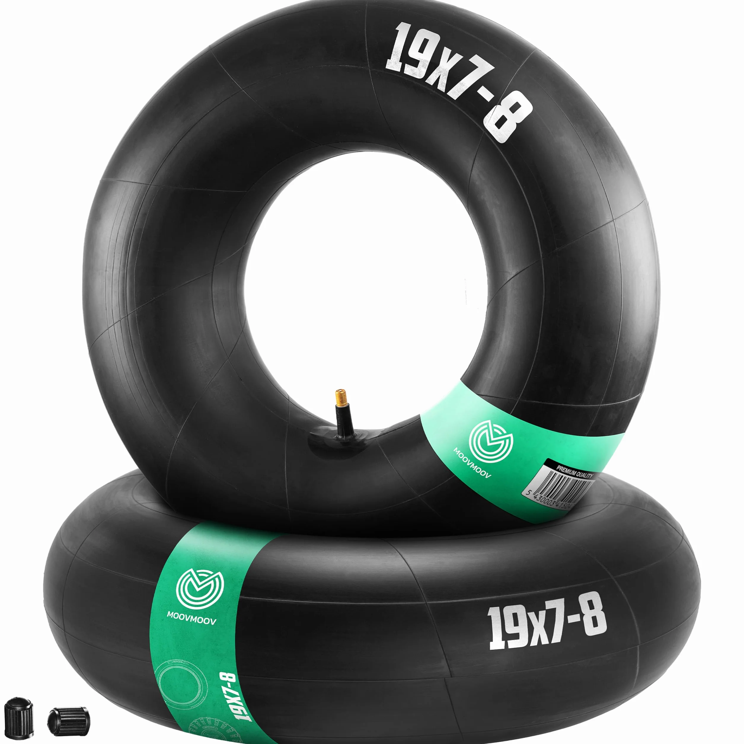 MOOVMOOV 2 Cámaras de aire 19x7-8 Válvula Recta TR13 para Cortadoras de Césped
