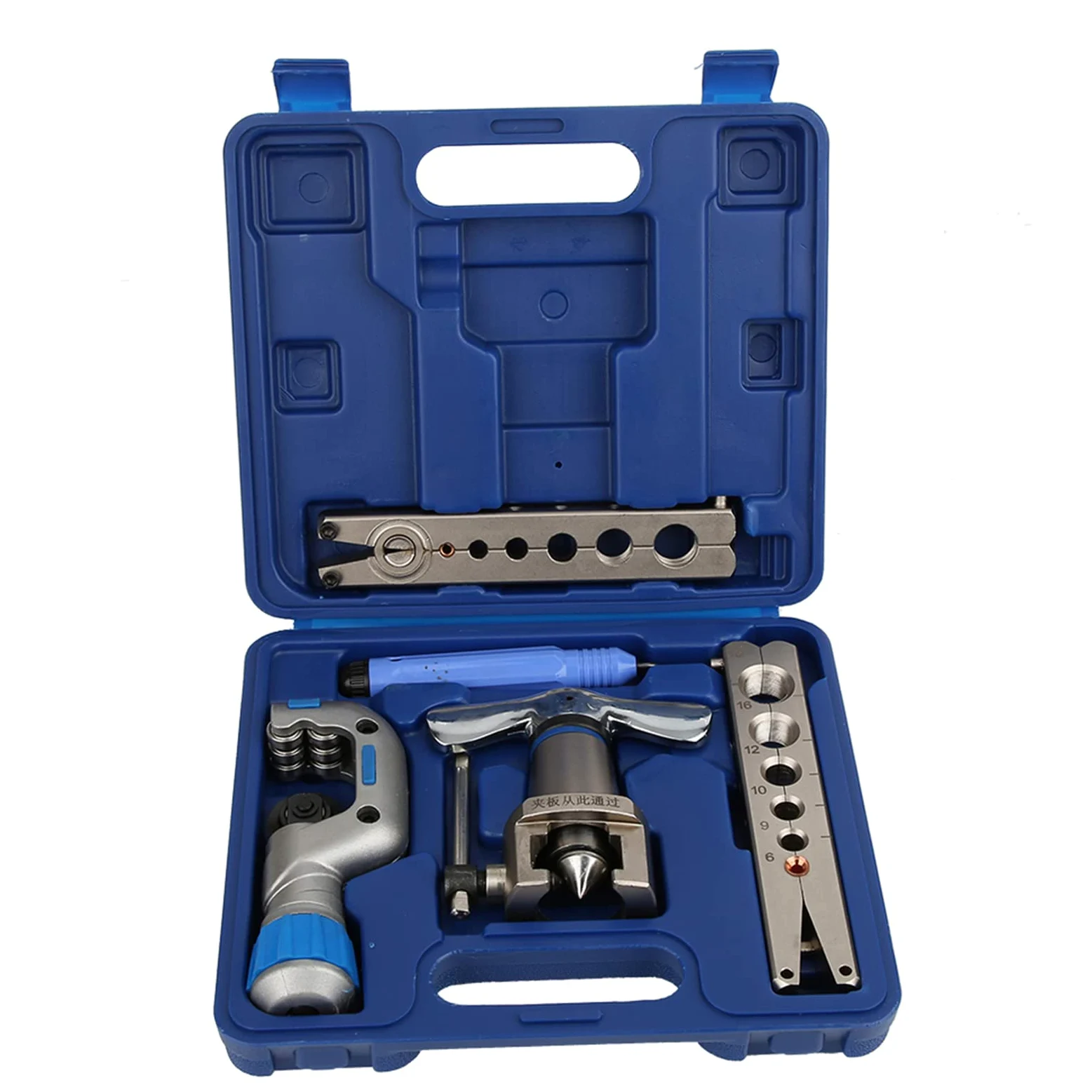 FTVOGUE Herramienta de Abocardado Expansor de Tubos, Juego de 5 uds., Kit de Abocardado de Tubos de Acero de Aleación para Mantenimiento de Refrigeradores de Aire Acondicionado