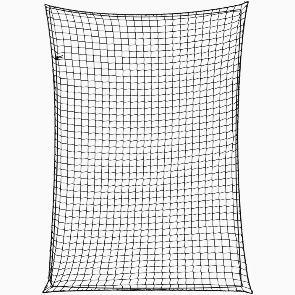 Mangloder - Red de seguridad para remolques con cuerda de goma, color negro, 3,5 x 2,5 m, polipropileno, resistente a la intemperie, para remolques, camiones, SUV, maletero y vehículos de transporte