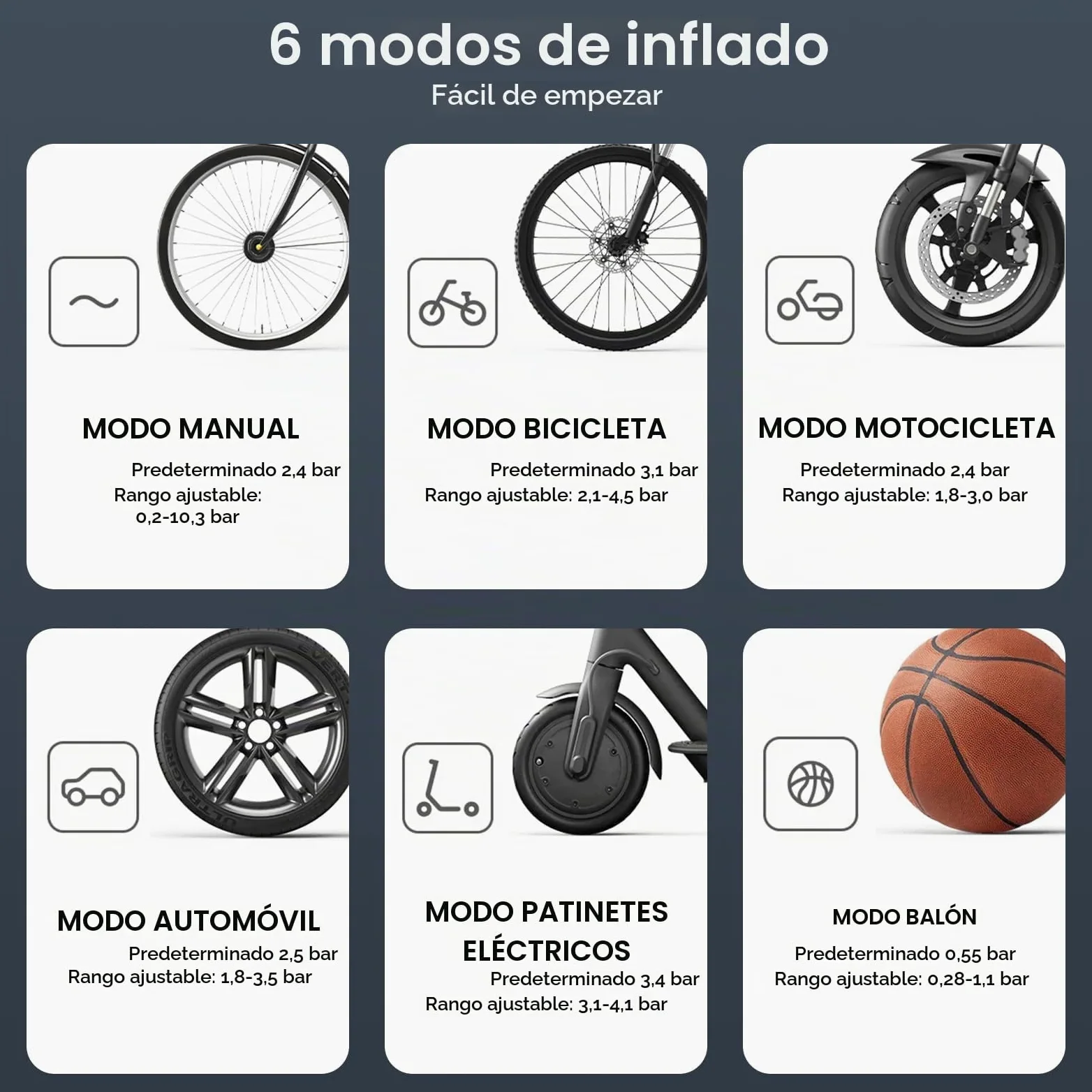 XIAOMI Compresor Aire Portatil 2, Inflador Electrico de 6 Modos, 150 PSI, Batería de 2000 mAh, Pantalla LED, Apto para Coches, Bicicletas, Motocicletas, Scooters y Balones