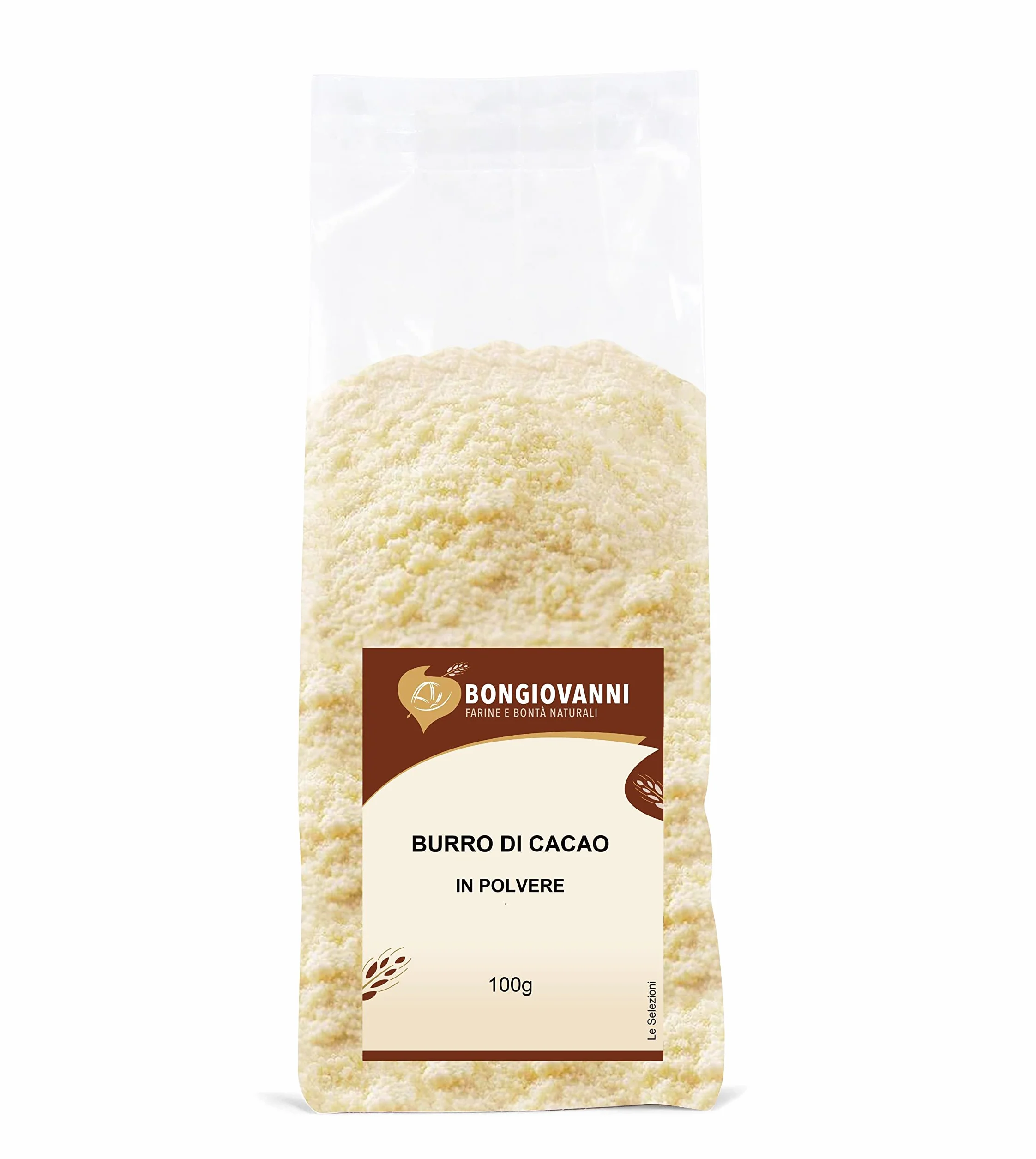 Bongiovanni Bontà Naturali Manteca de Cacao en Polvo, 100 g
