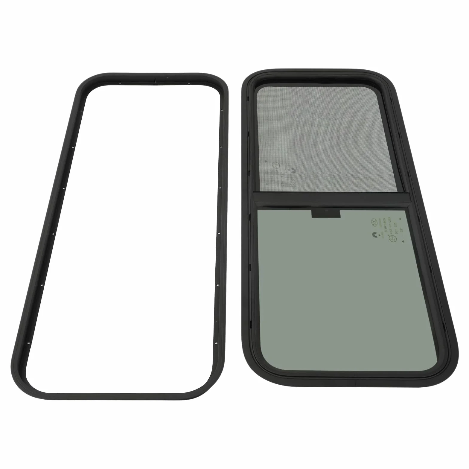 Ventana Lateral de Caravana, Corredera con Protección contra Insectos, Repuesto para Autocaravanas, Remolques, Camionetas u Otros Vehículos (1000 x 400 mm)