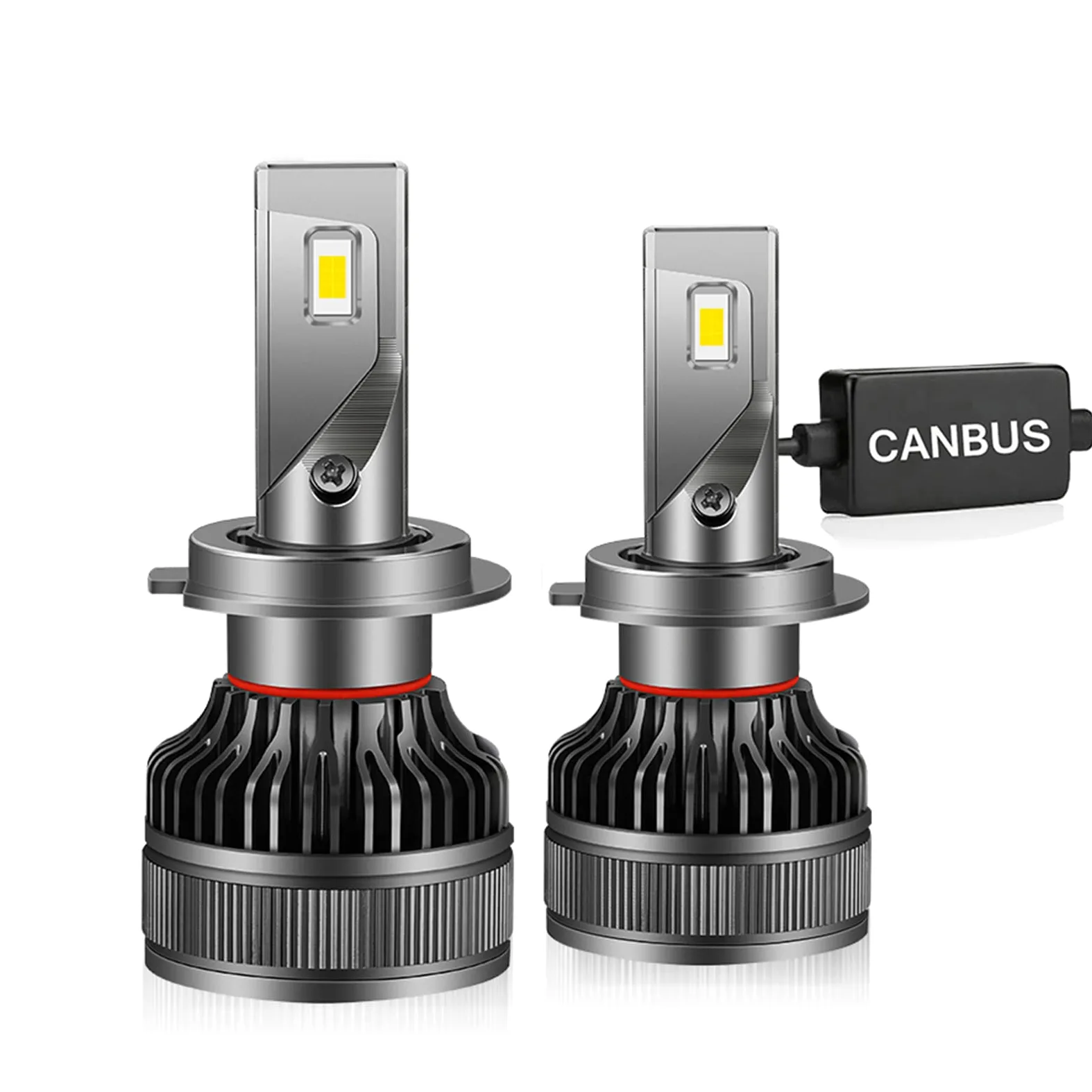 Bombillas LED Para Faros Delanteros, 2 Piezas H7 LED 110W 26000LM Canbus Lámpara Led Para Faros Delanteros Auto Bombillas Antiniebla Para 12V Coches 24V Camión,9012