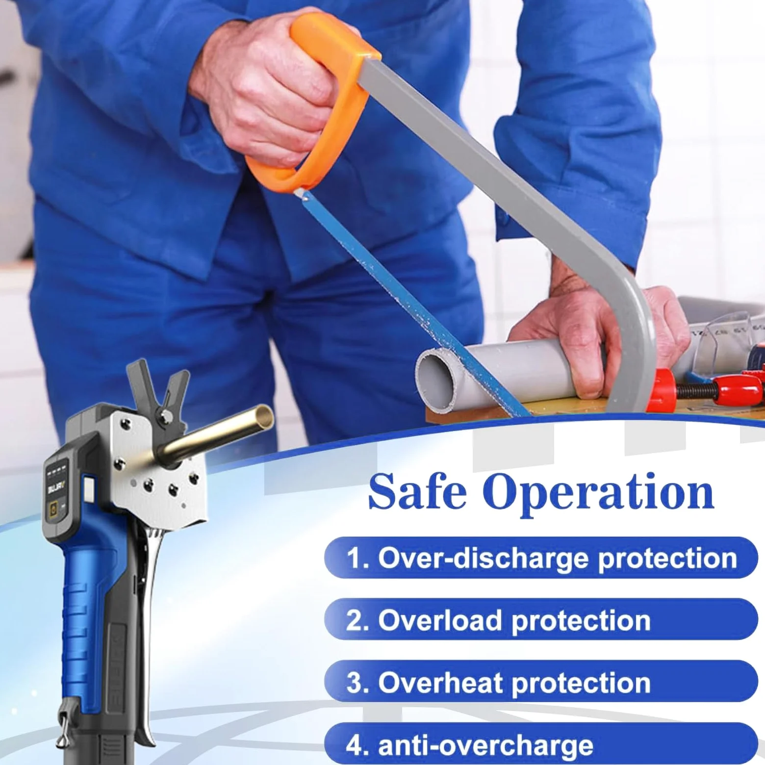 Kit de herramientas de ensanchamiento para tubos de cobre suave, aluminio y latón, ideal para HVAC, aire acondicionado, refrigeradores, reparaciones de automóviles, incluye herramienta de estampado y