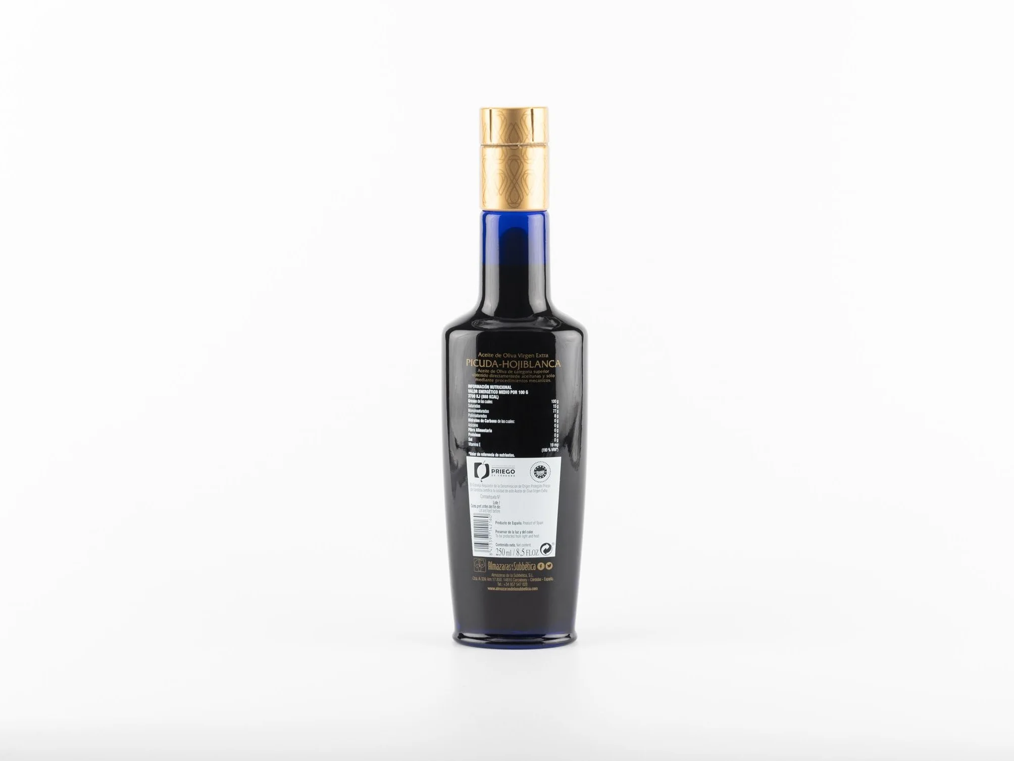 PARQUEOLIVA SERIE ORO Aceite de Oliva Virgen Extra 500 ml DOP Priego de Córdoba Sabor Intenso